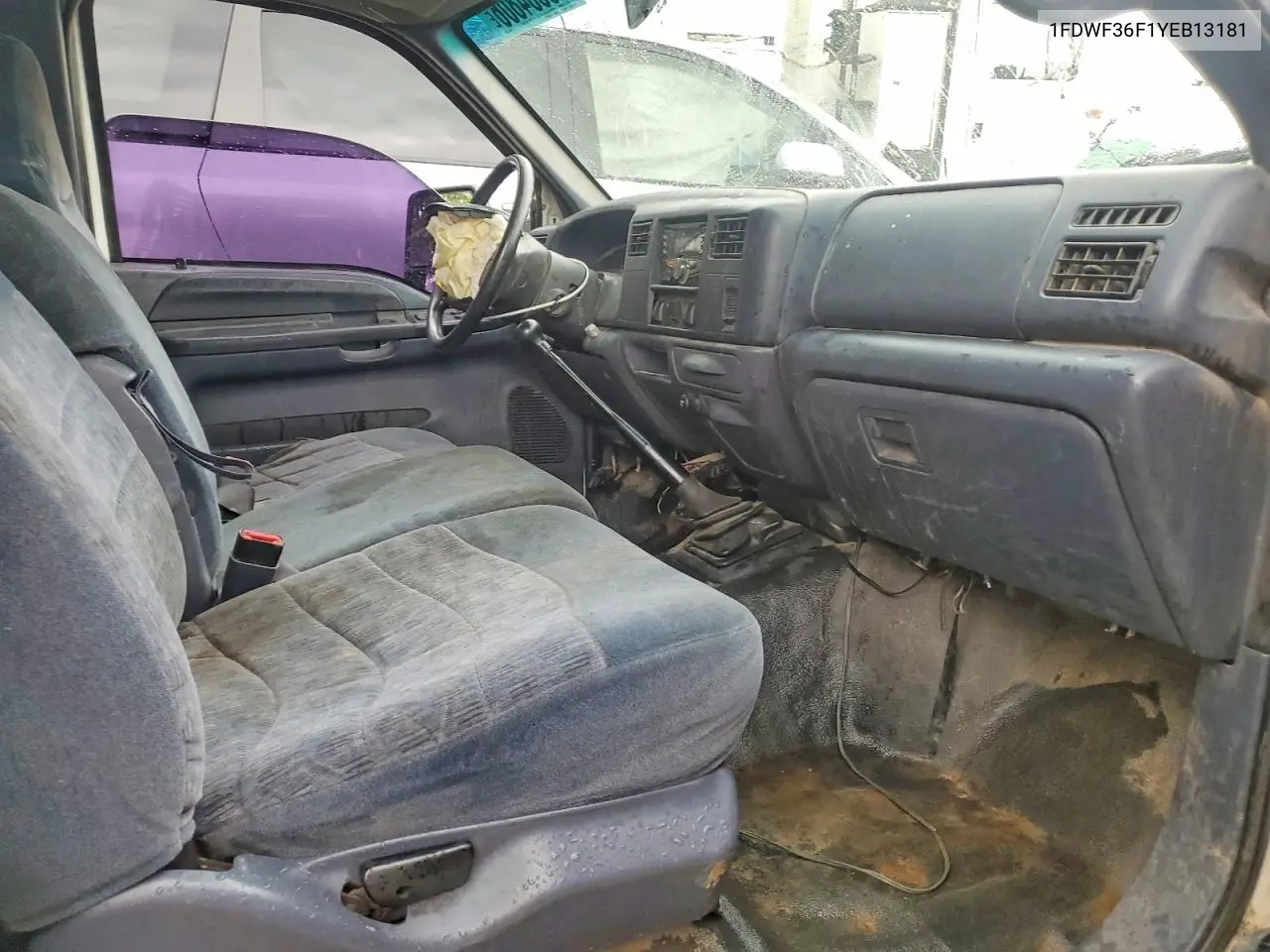 2000 Ford F350 Super Duty VIN: 1FDWF36F1YEB13181 Lot: 59884806