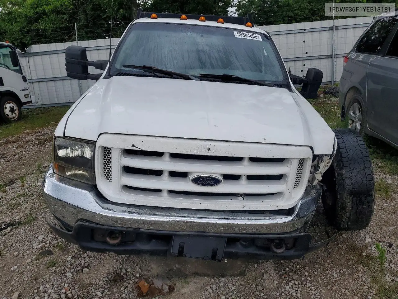 2000 Ford F350 Super Duty VIN: 1FDWF36F1YEB13181 Lot: 59884806