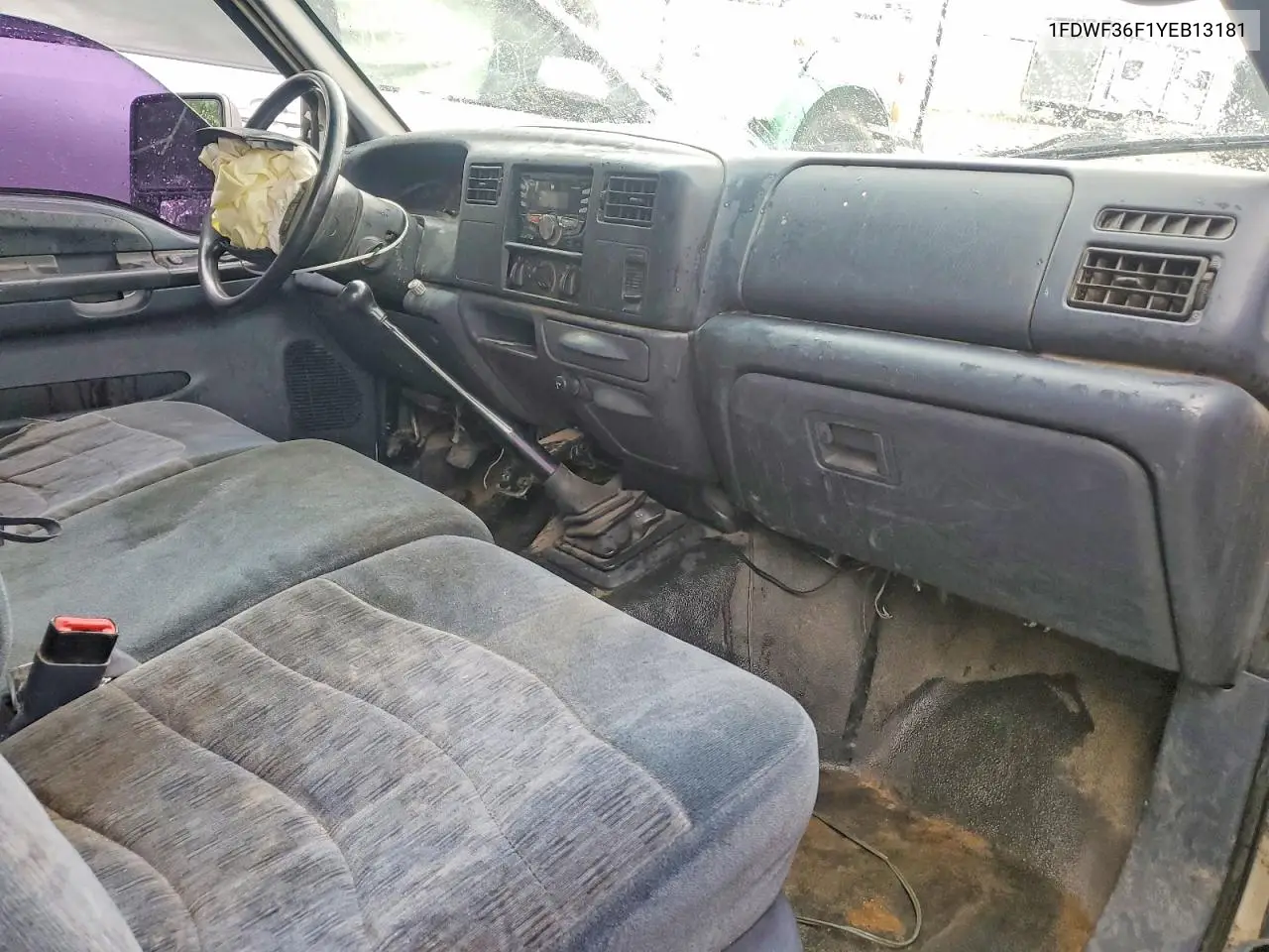 2000 Ford F350 Super Duty VIN: 1FDWF36F1YEB13181 Lot: 59884806