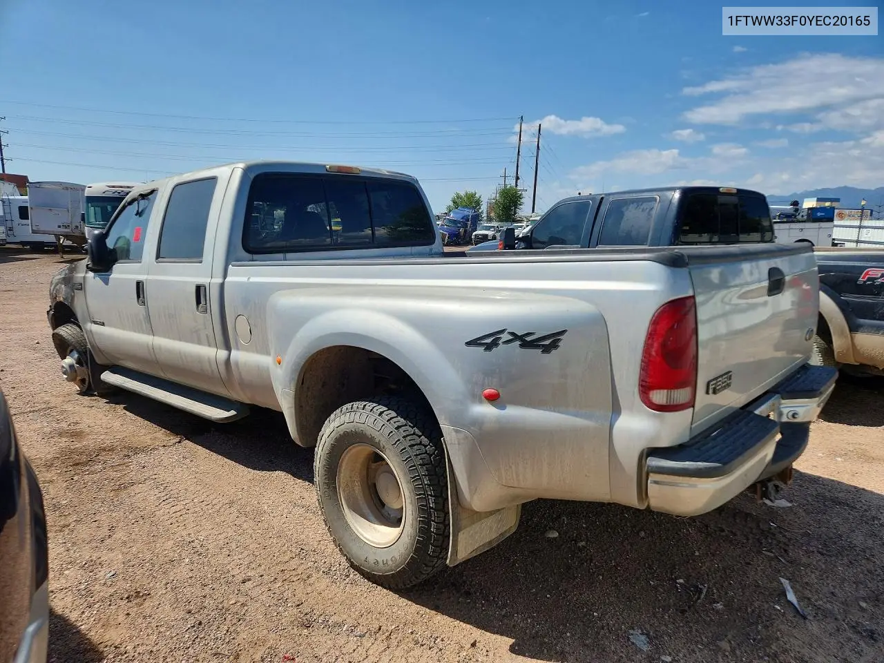 2000 Ford F350 Super Duty VIN: 1FTWW33F0YEC20165 Lot: 61378816