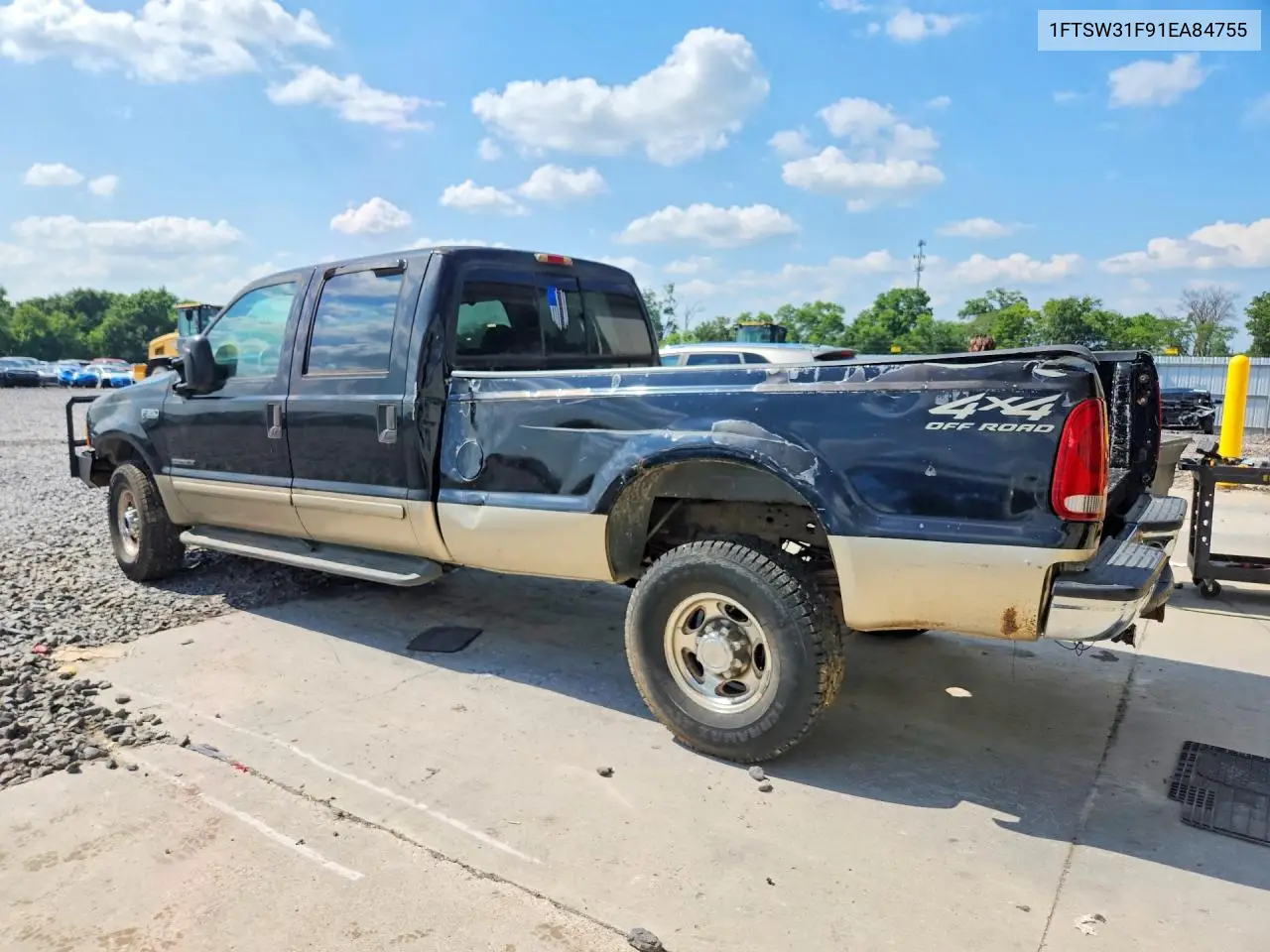 2001 Ford F350 Srw Super Duty VIN: 1FTSW31F91EA84755 Lot: 55766456