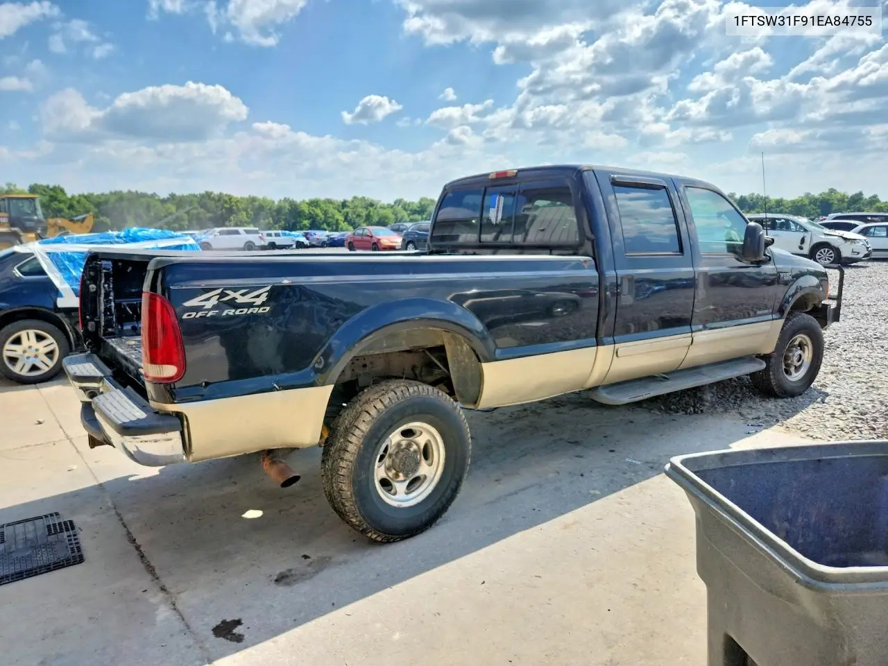 2001 Ford F350 Srw Super Duty VIN: 1FTSW31F91EA84755 Lot: 55766456