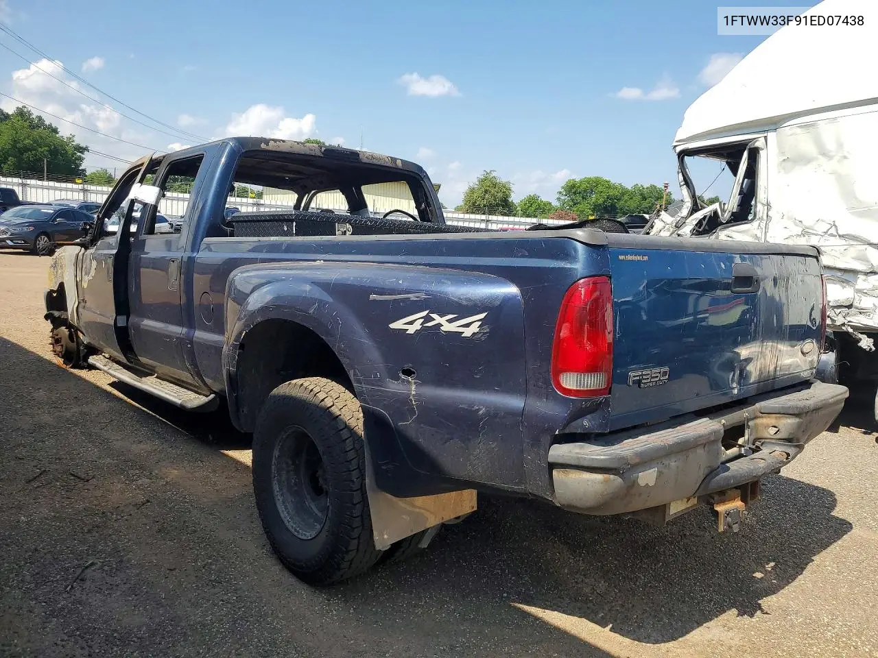 2001 Ford F350 Super Duty VIN: 1FTWW33F91ED07438 Lot: 58740246
