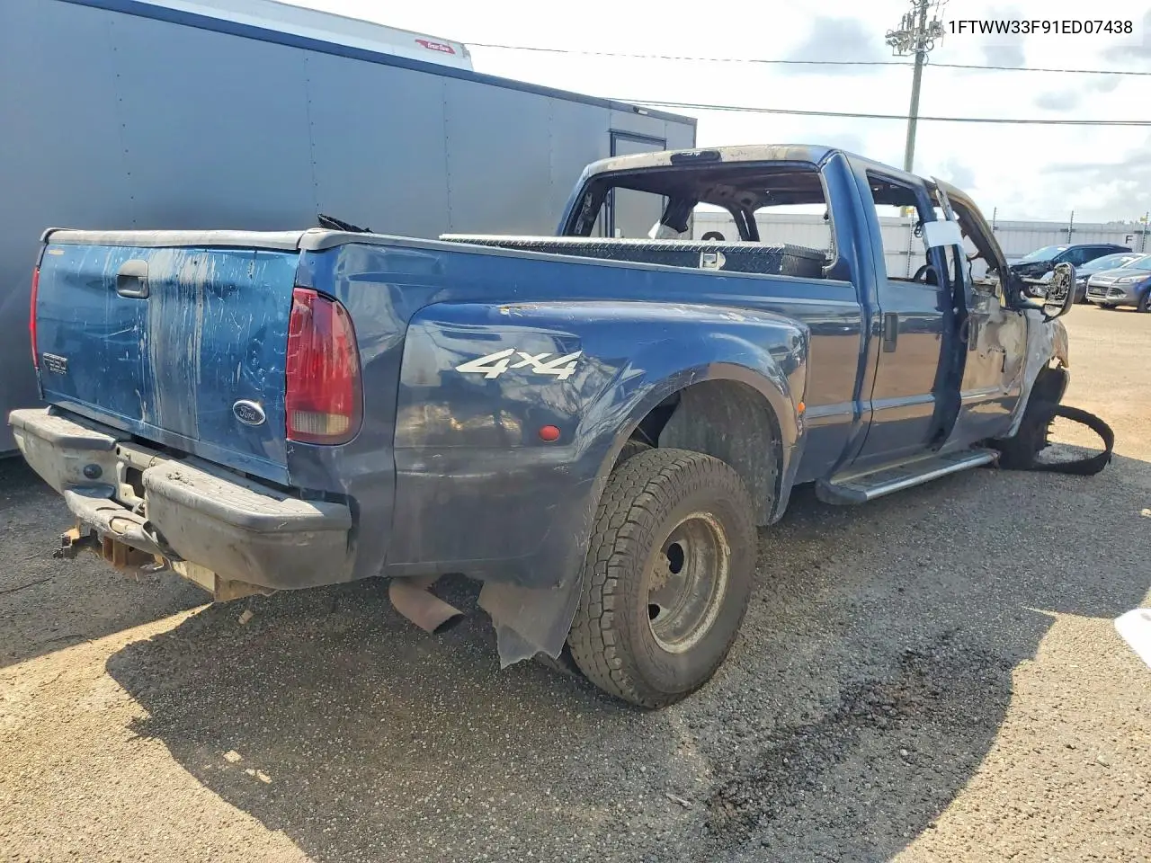 2001 Ford F350 Super Duty VIN: 1FTWW33F91ED07438 Lot: 58740246