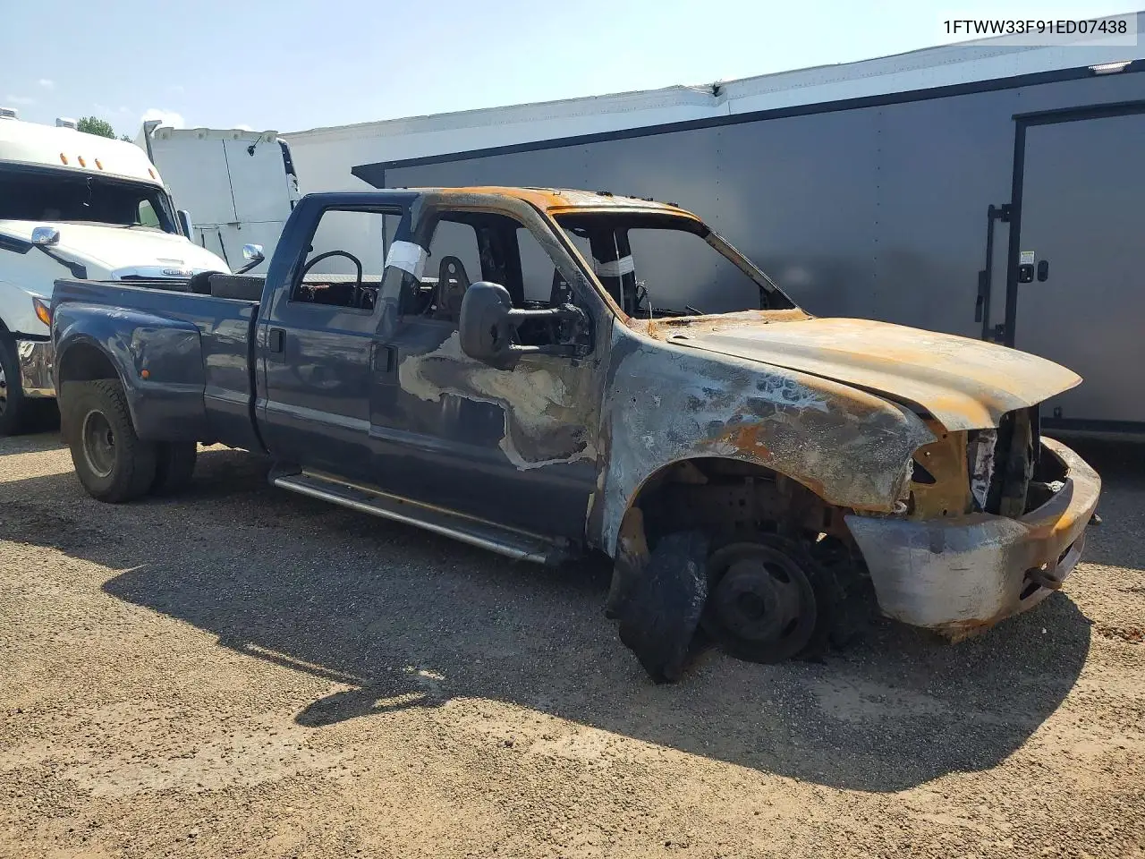 2001 Ford F350 Super Duty VIN: 1FTWW33F91ED07438 Lot: 58740246