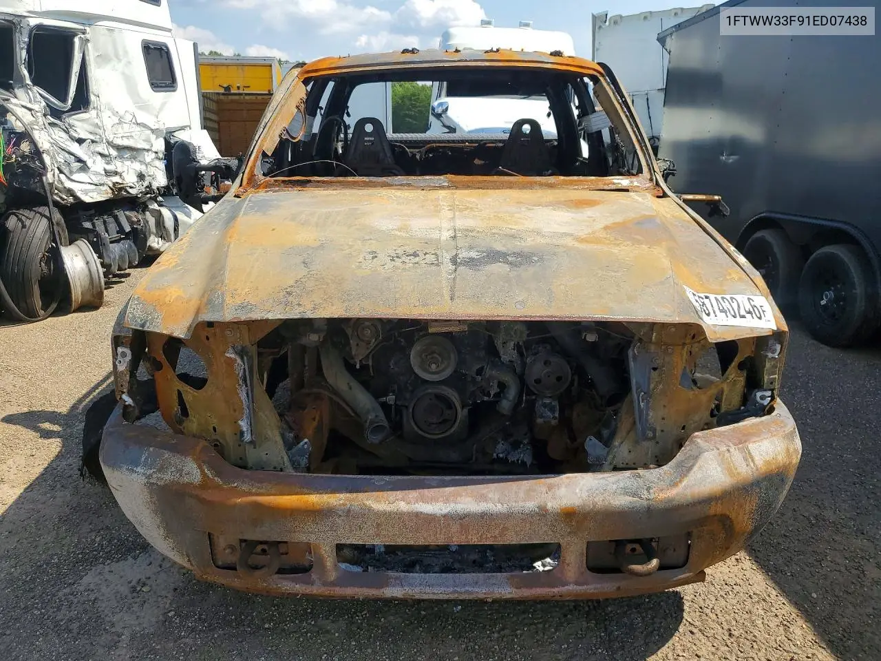 2001 Ford F350 Super Duty VIN: 1FTWW33F91ED07438 Lot: 58740246