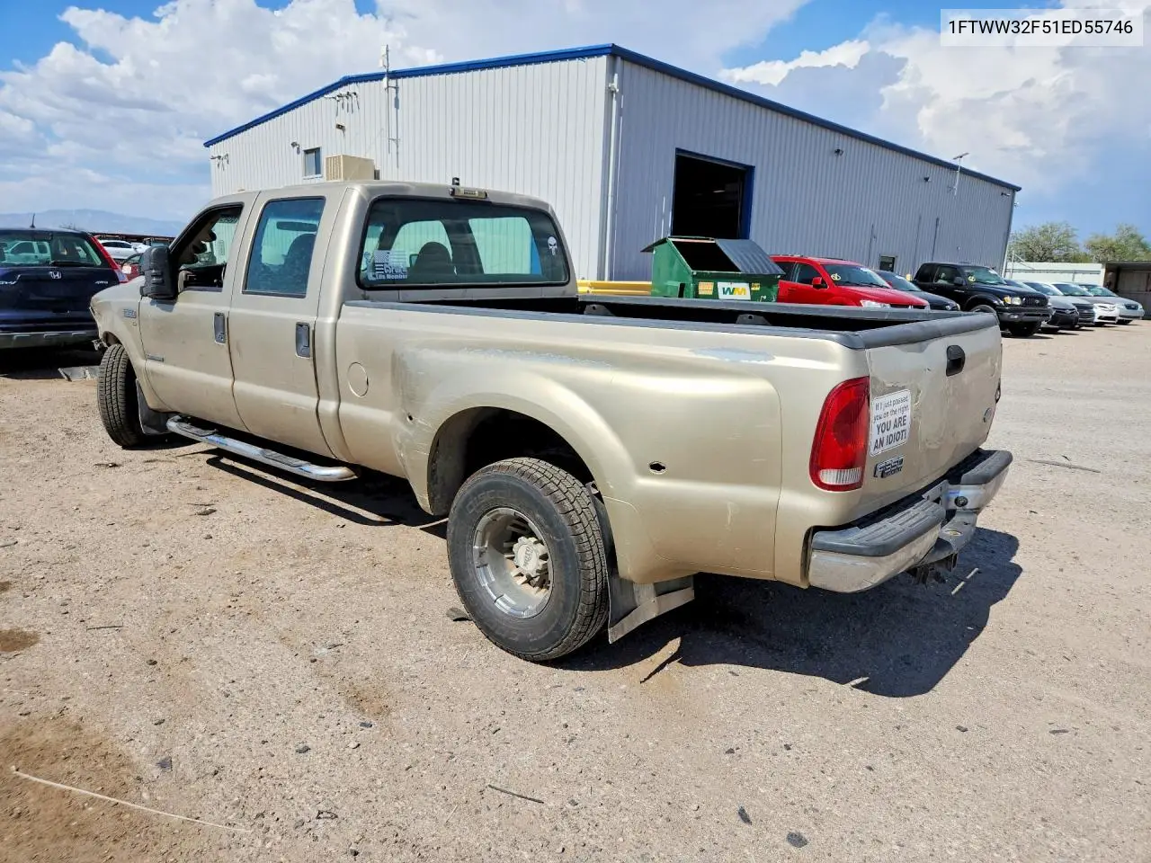 2001 Ford F350 Super Duty VIN: 1FTWW32F51ED55746 Lot: 60450406