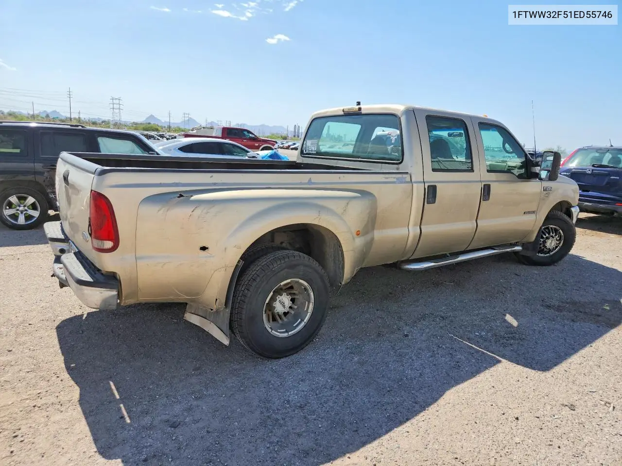 2001 Ford F350 Super Duty VIN: 1FTWW32F51ED55746 Lot: 60450406