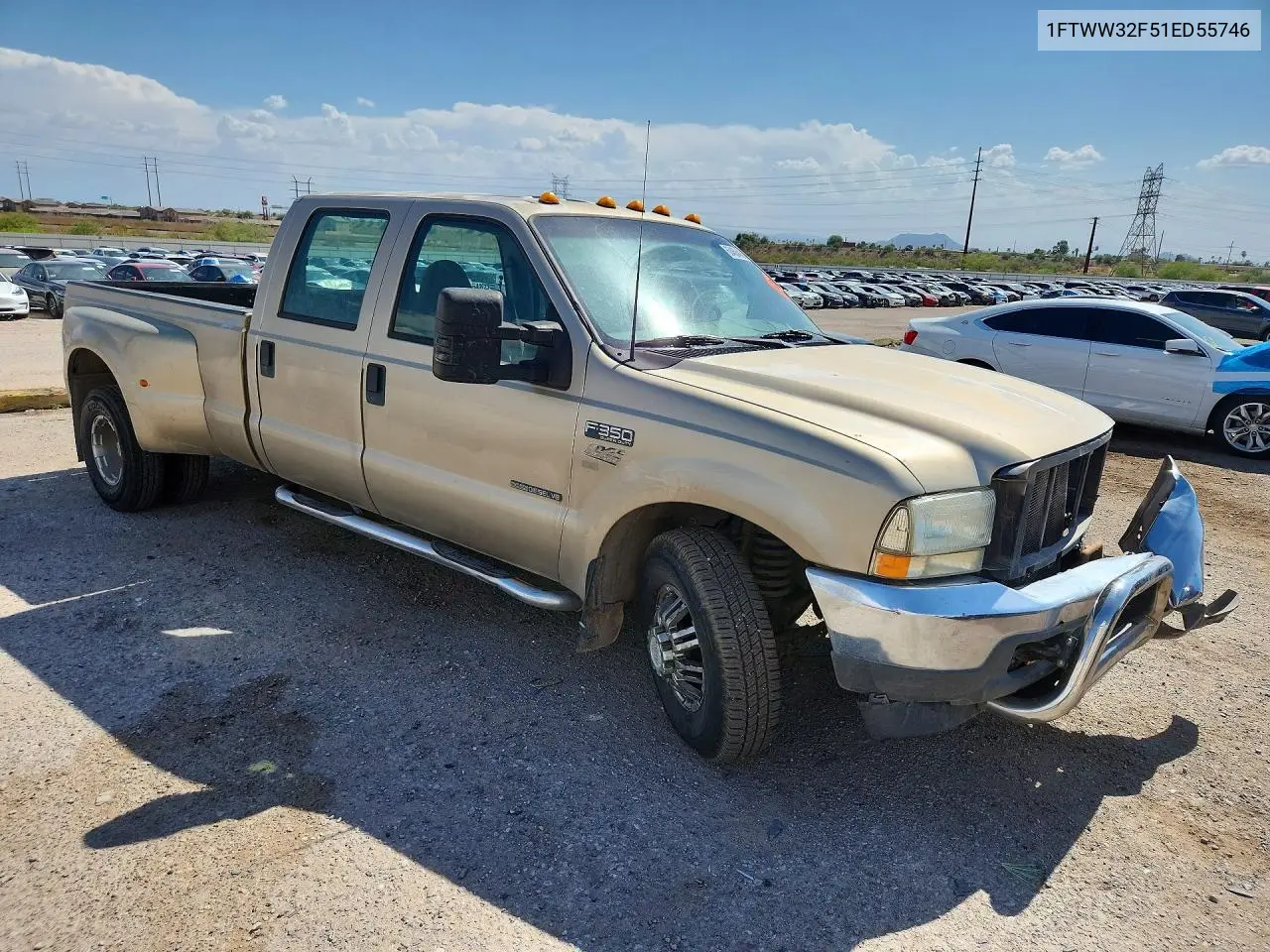 2001 Ford F350 Super Duty VIN: 1FTWW32F51ED55746 Lot: 60450406