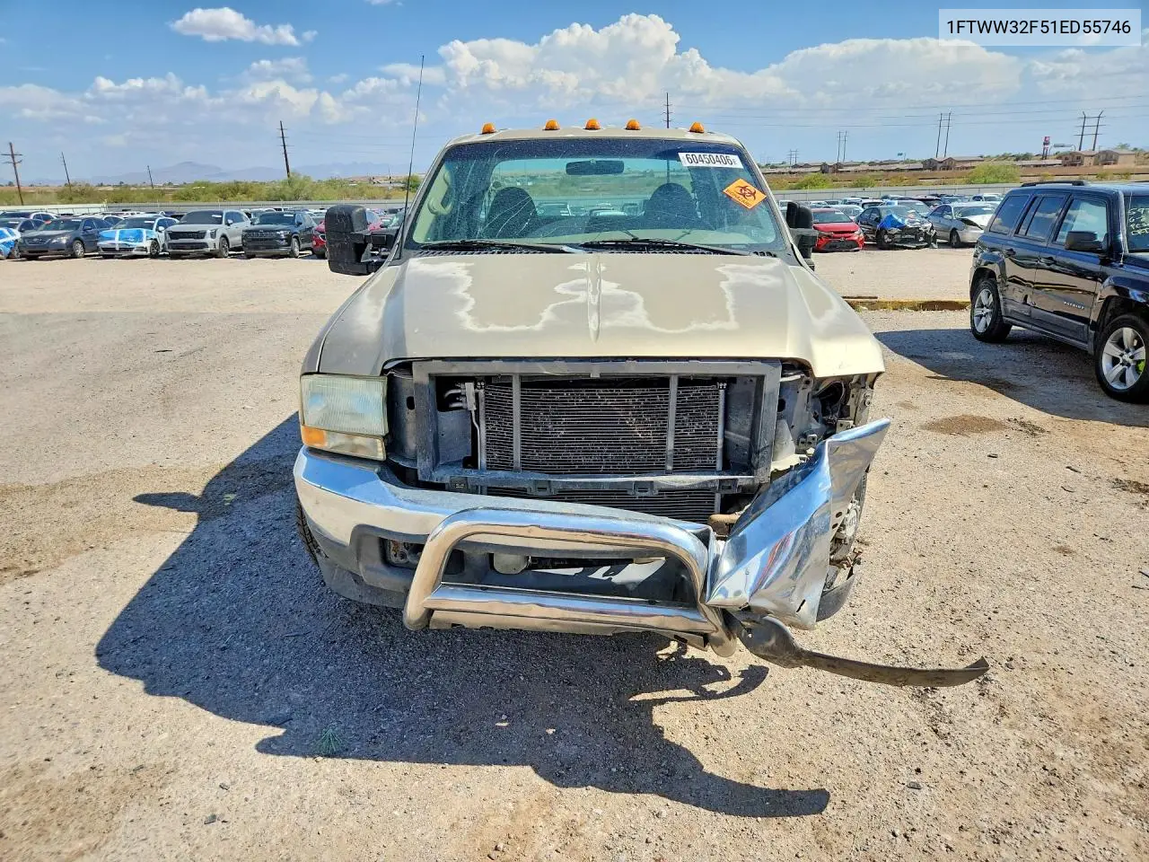 2001 Ford F350 Super Duty VIN: 1FTWW32F51ED55746 Lot: 60450406