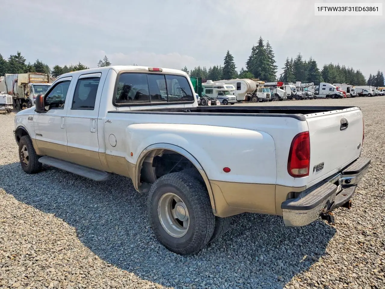 2001 Ford F350 Super Duty VIN: 1FTWW33F31ED63861 Lot: 60697456