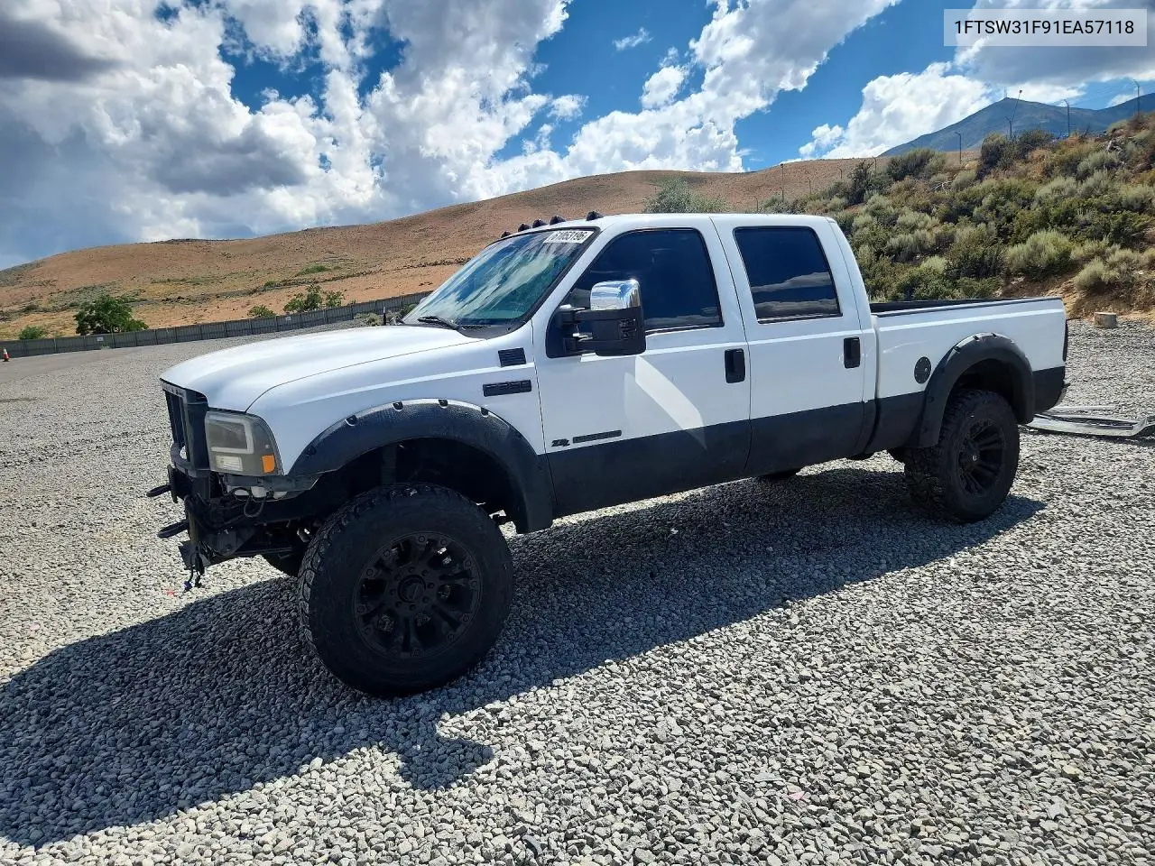 2001 Ford F350 Srw Super Duty VIN: 1FTSW31F91EA57118 Lot: 61053196