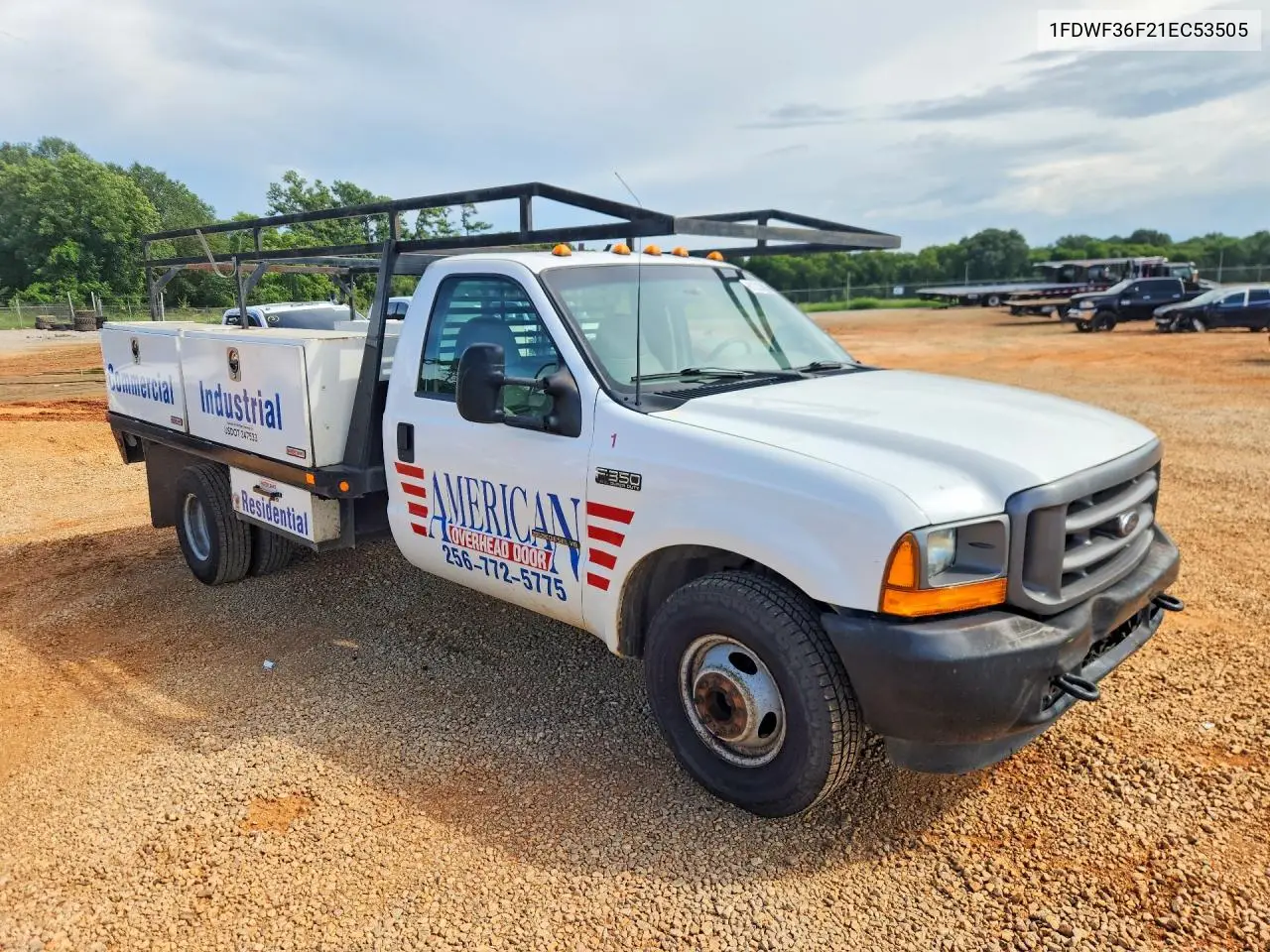 2001 Ford F350 Super Duty VIN: 1FDWF36F21EC53505 Lot: 61533896