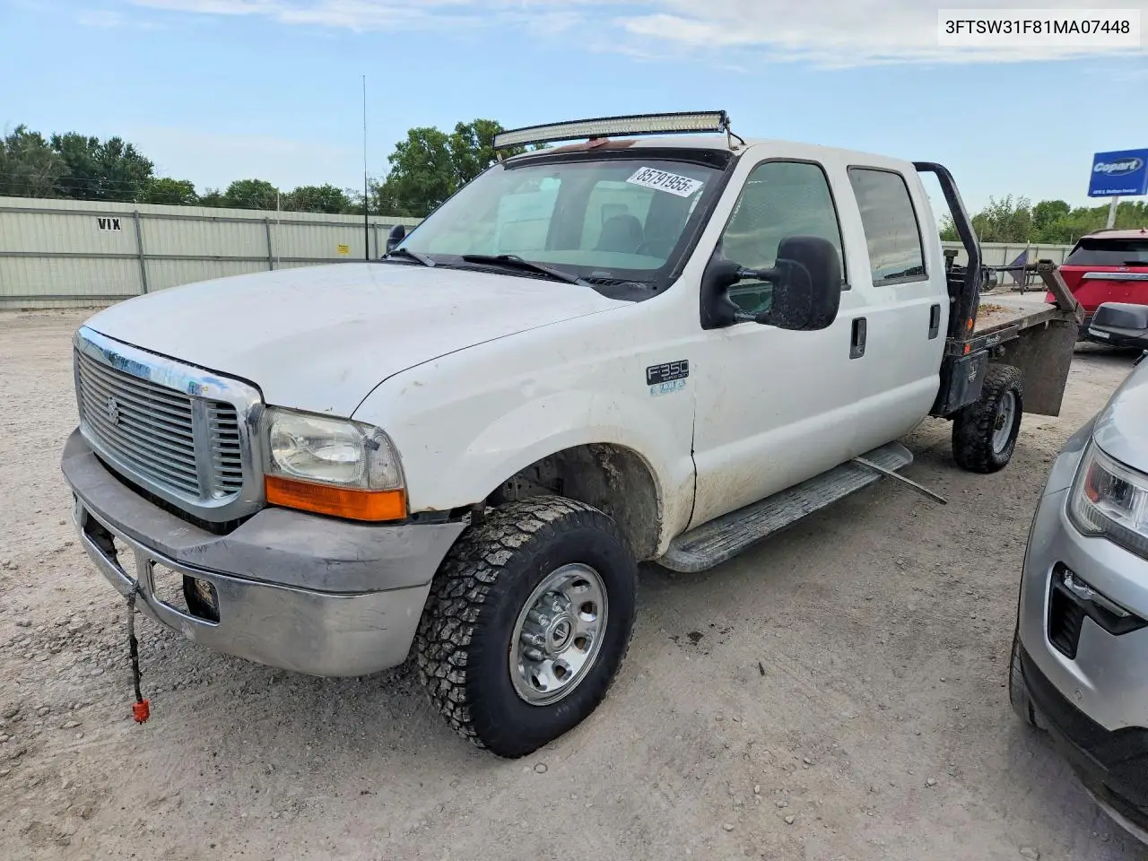 2001 Ford F350 Srw Super Duty VIN: 3FTSW31F81MA07448 Lot: 85791955