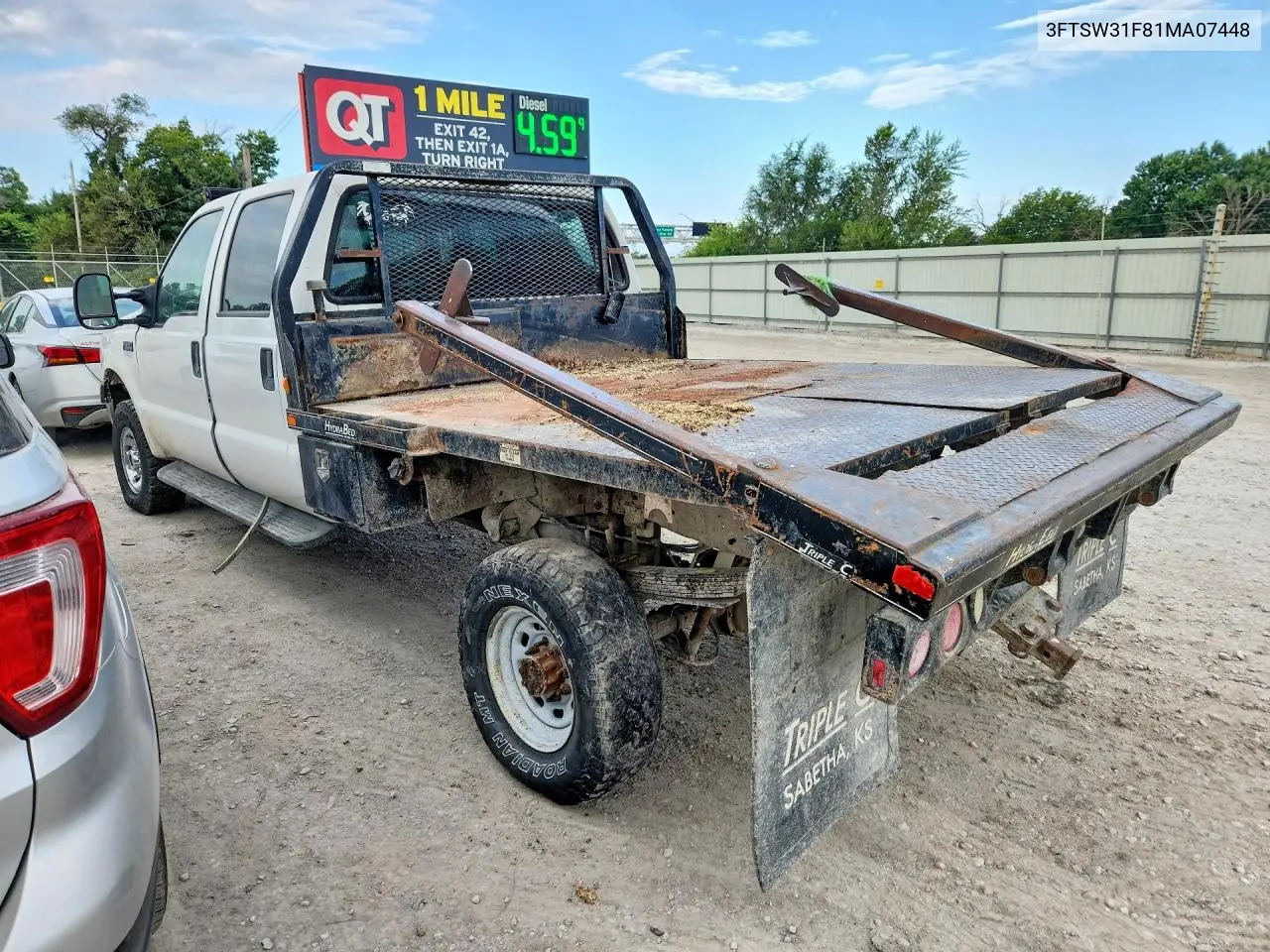 2001 Ford F350 Srw Super Duty VIN: 3FTSW31F81MA07448 Lot: 85791955