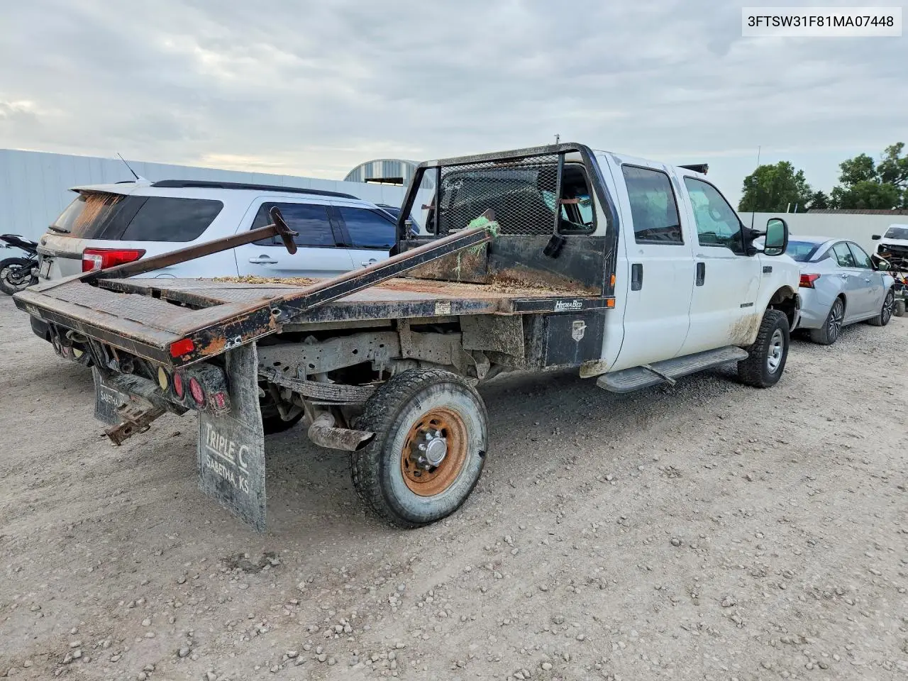 2001 Ford F350 Srw Super Duty VIN: 3FTSW31F81MA07448 Lot: 85791955