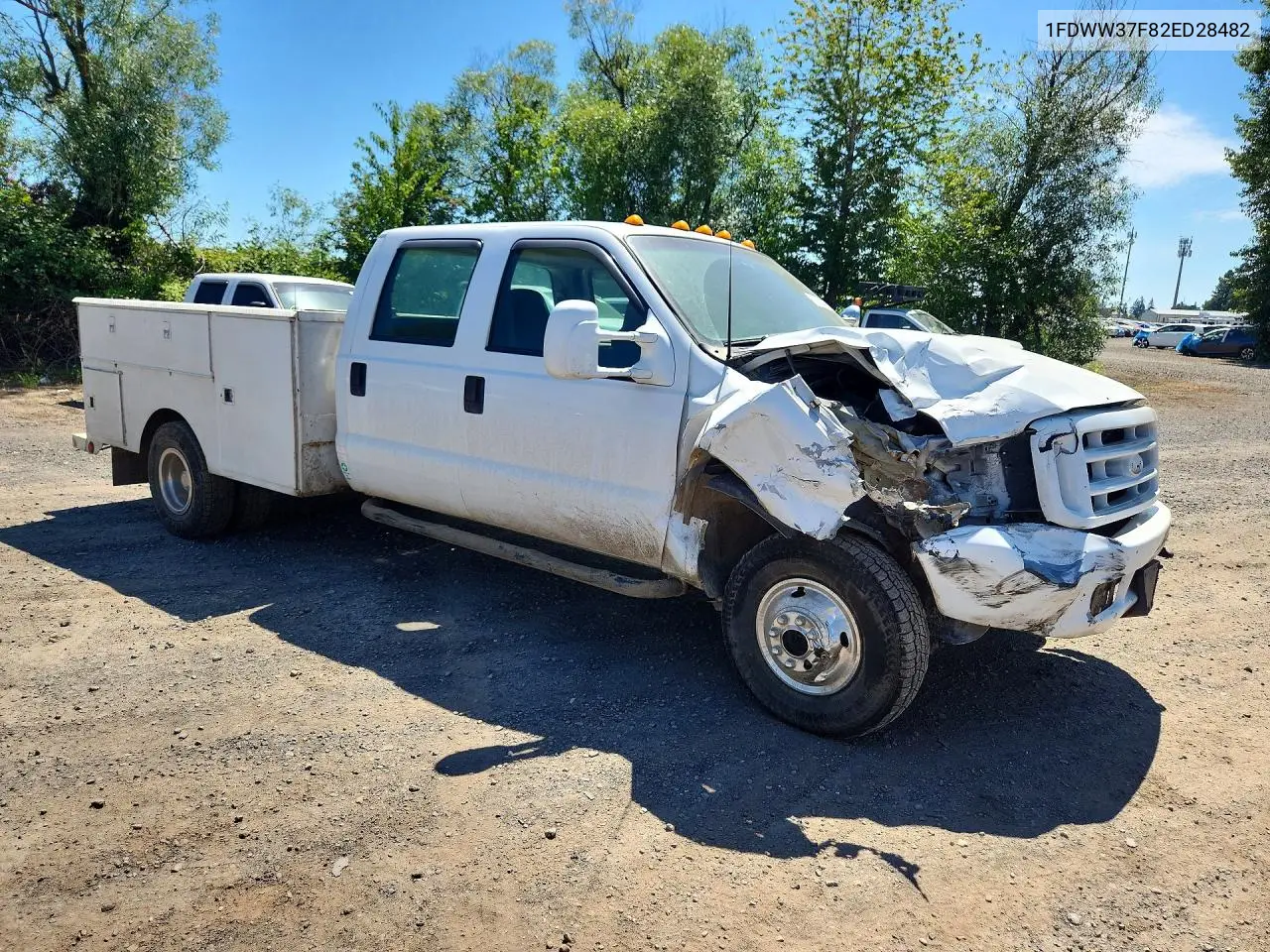 2002 Ford F350 Super Duty VIN: 1FDWW37F82ED28482 Lot: 59625466