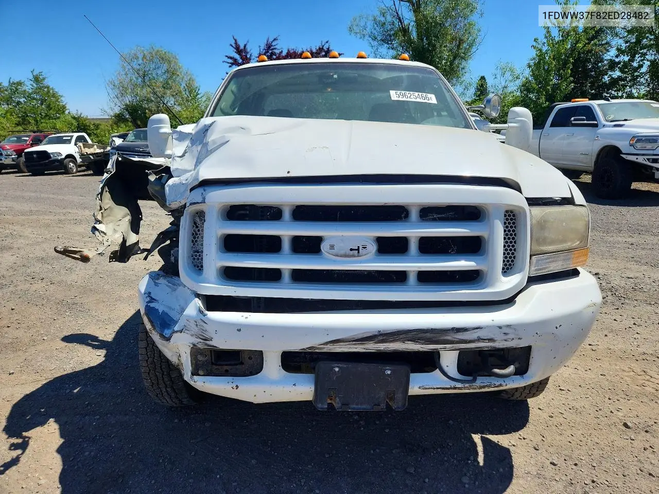 2002 Ford F350 Super Duty VIN: 1FDWW37F82ED28482 Lot: 59625466