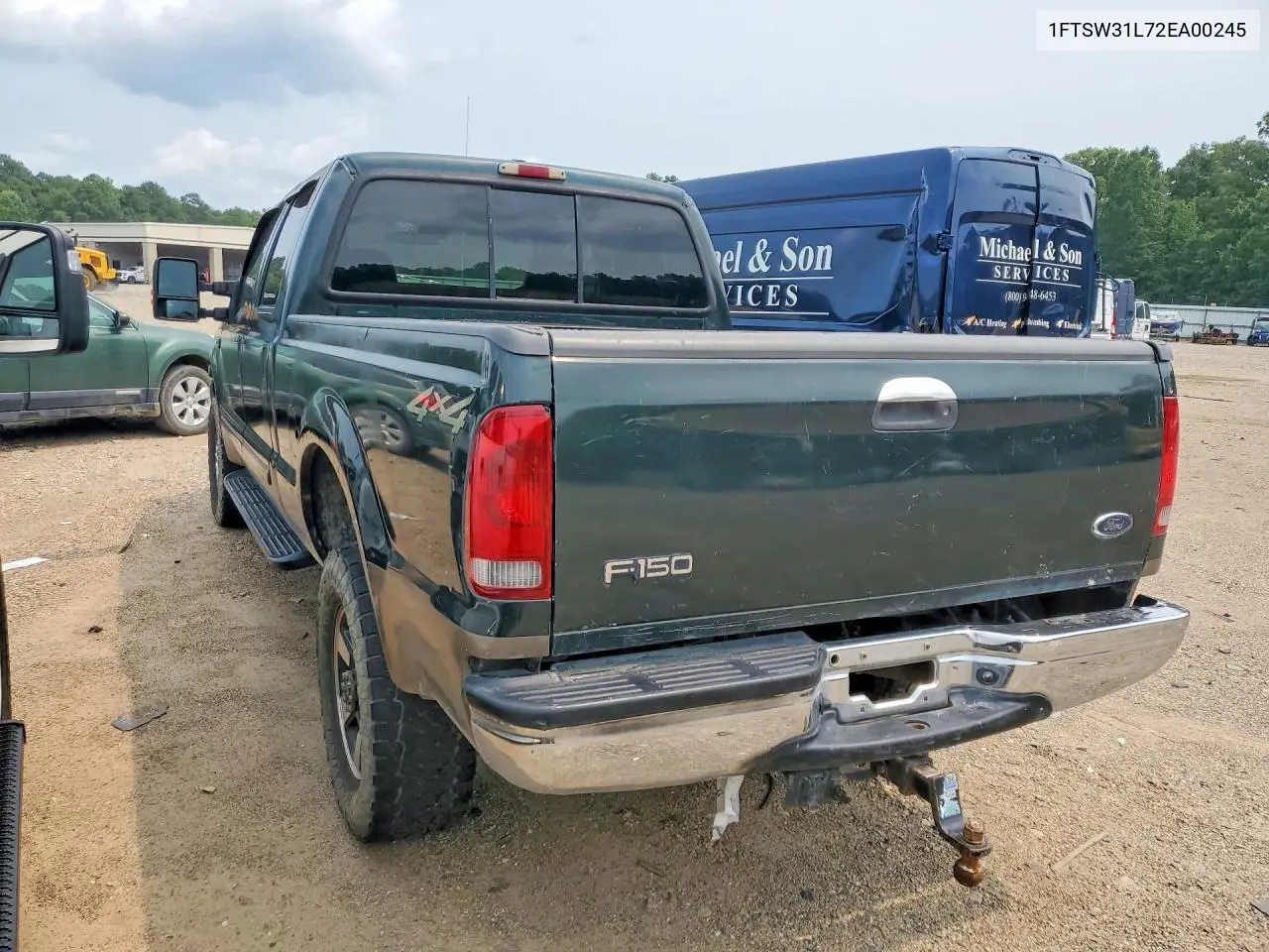 2002 Ford F350 Srw Super Duty VIN: 1FTSW31L72EA00245 Lot: 59691616