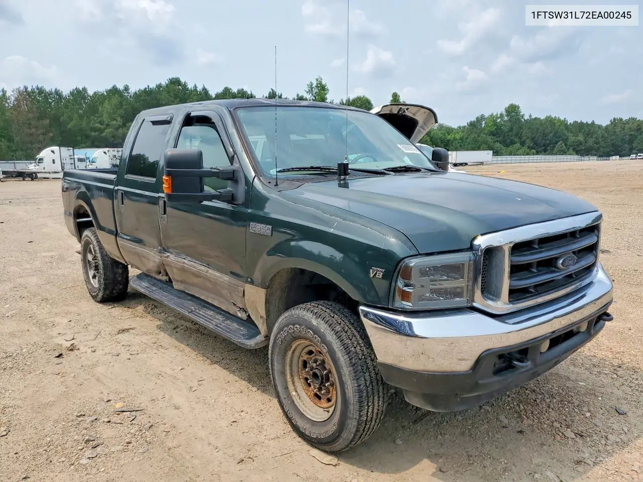 2002 Ford F350 Srw Super Duty VIN: 1FTSW31L72EA00245 Lot: 59691616