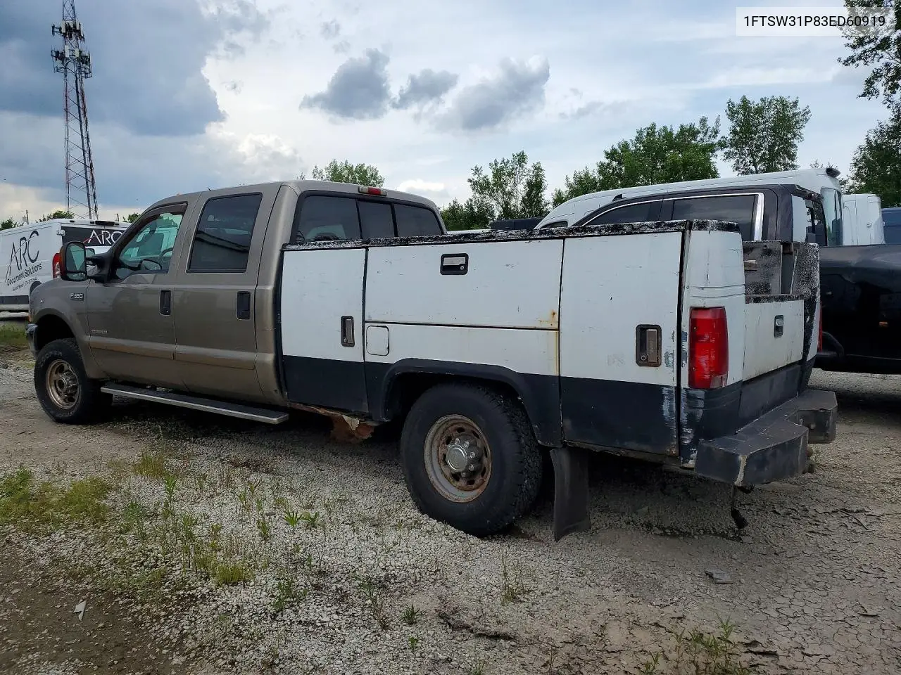 2003 Ford F350 Srw Super Duty VIN: 1FTSW31P83ED60919 Lot: 59847896