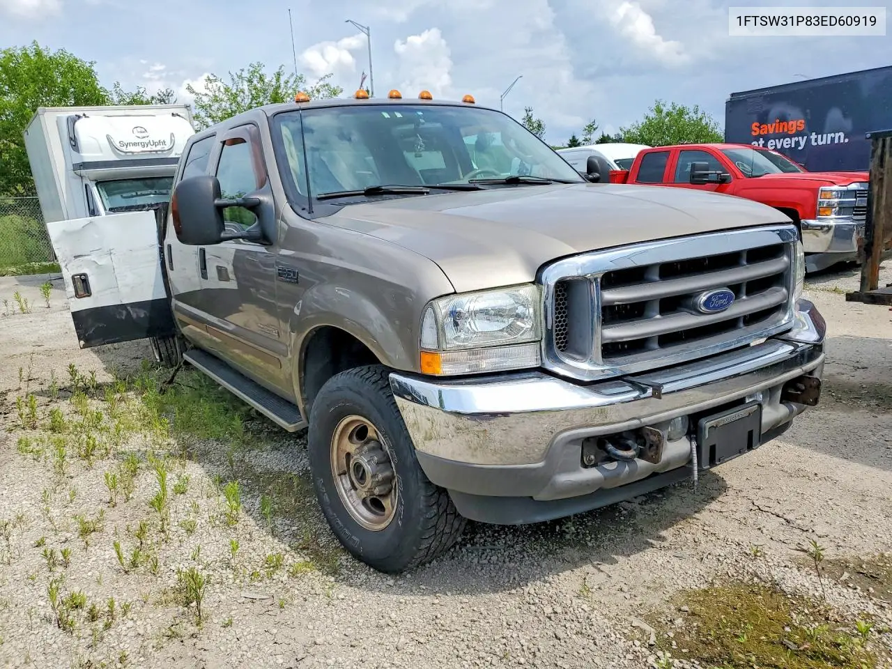 2003 Ford F350 Srw Super Duty VIN: 1FTSW31P83ED60919 Lot: 59847896