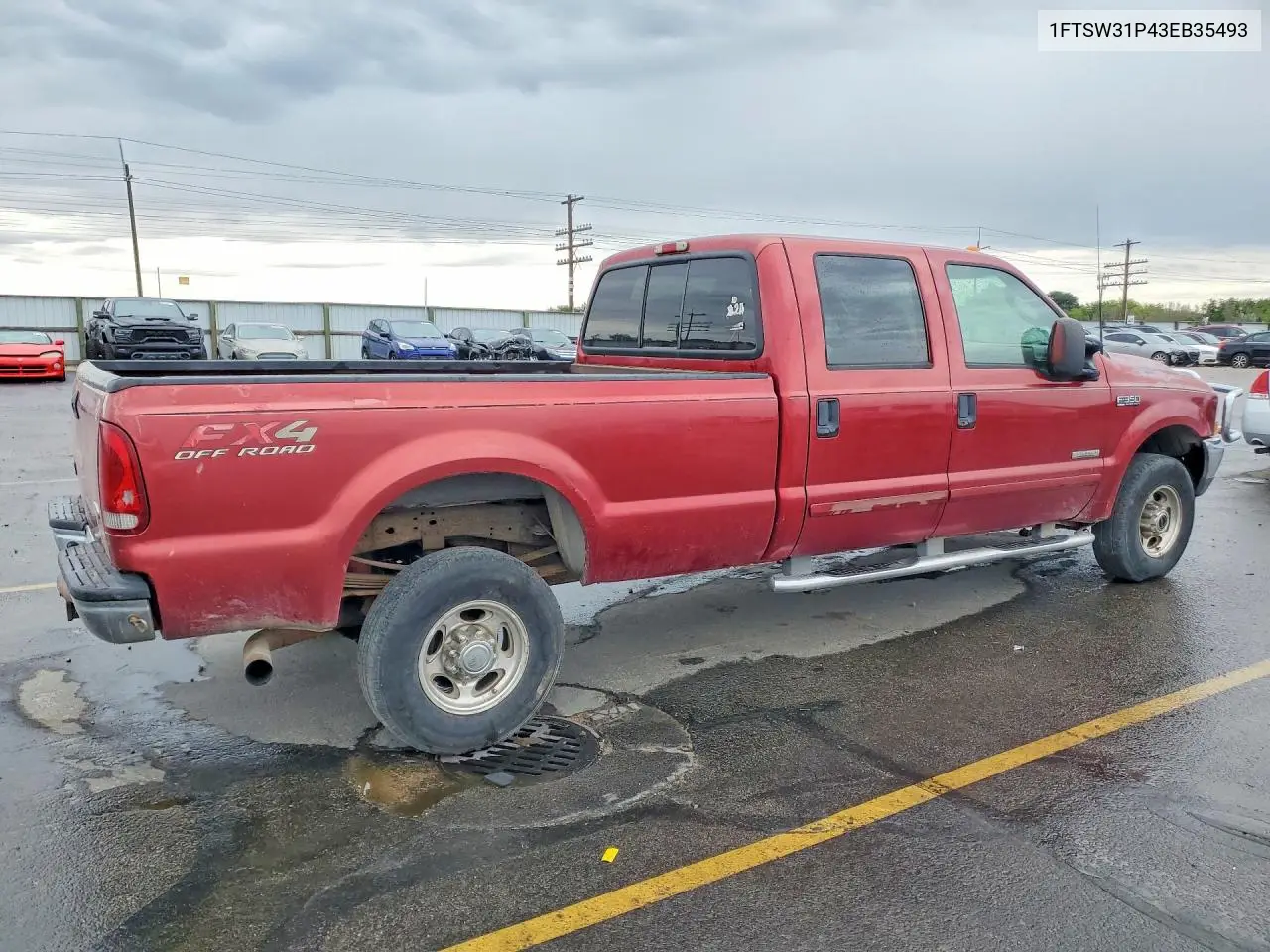 2003 Ford F350 Srw Super Duty VIN: 1FTSW31P43EB35493 Lot: 60968986