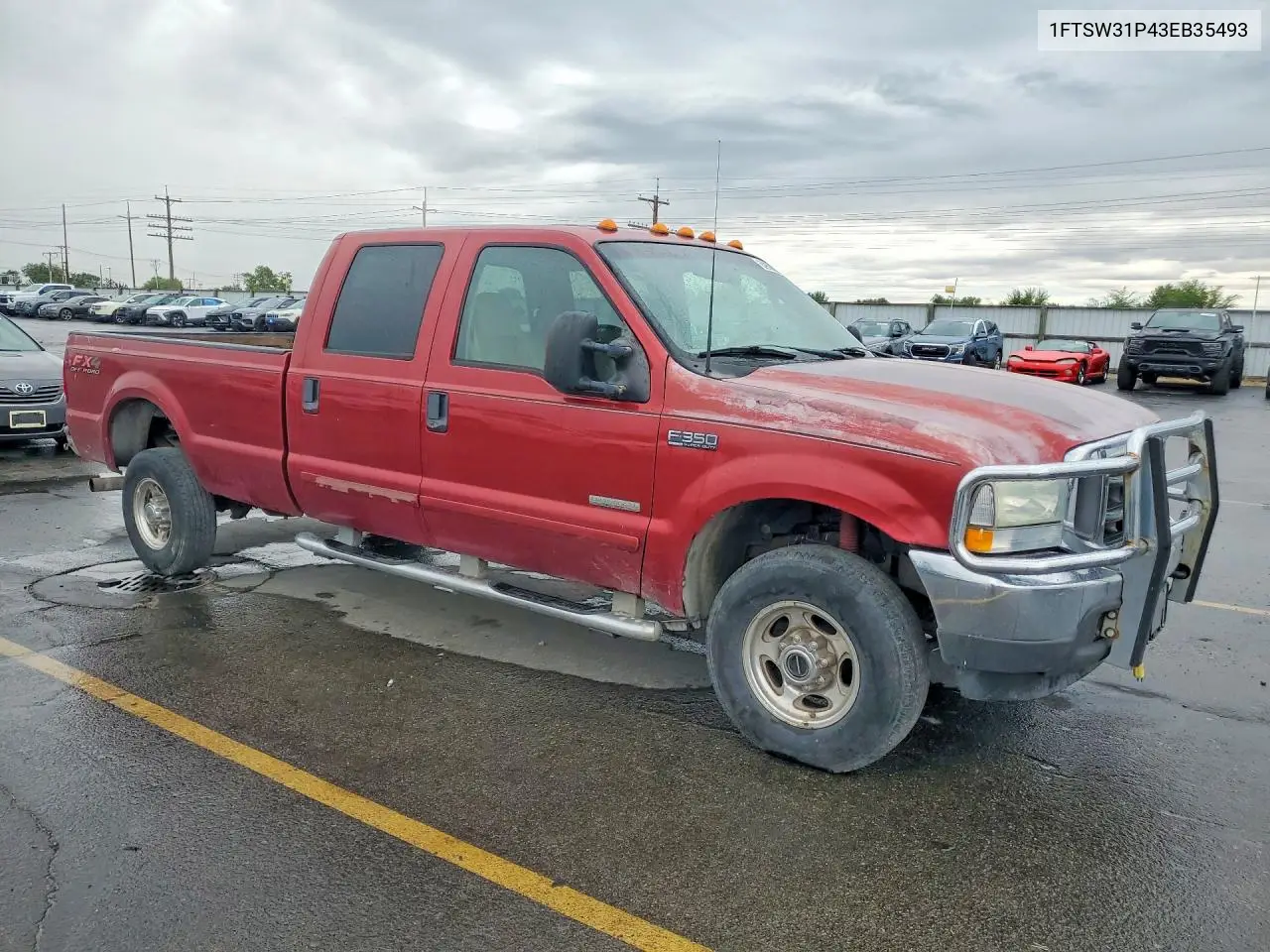 2003 Ford F350 Srw Super Duty VIN: 1FTSW31P43EB35493 Lot: 60968986