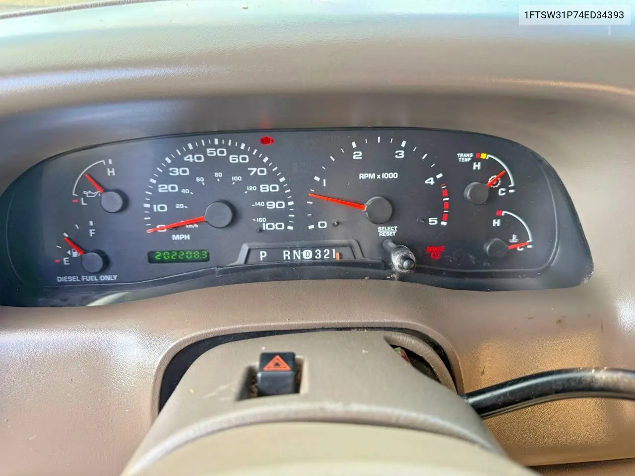 1FTSW31P74ED34393 2004 Ford F350 Srw Super Duty