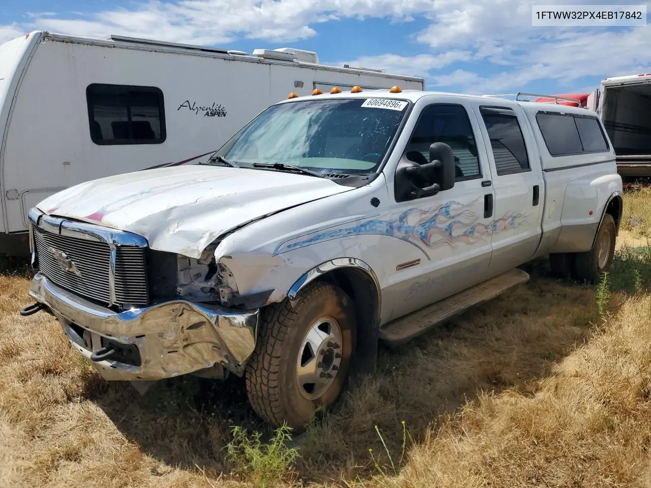 2004 Ford F350 Super Duty VIN: 1FTWW32PX4EB17842 Lot: 60694896
