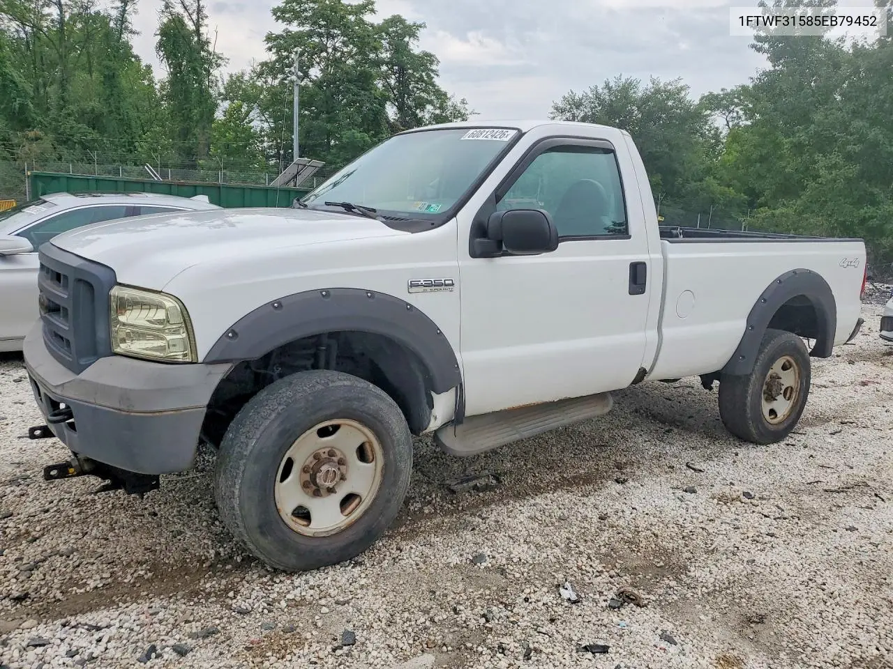 2005 Ford F350 Srw Super Duty VIN: 1FTWF31585EB79452 Lot: 60812426