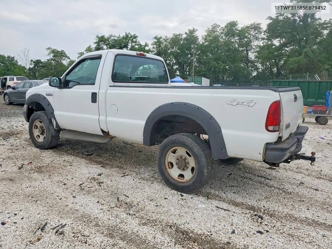 2005 Ford F350 Srw Super Duty VIN: 1FTWF31585EB79452 Lot: 60812426