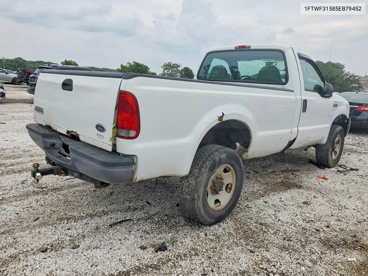 2005 Ford F350 Srw Super Duty VIN: 1FTWF31585EB79452 Lot: 60812426