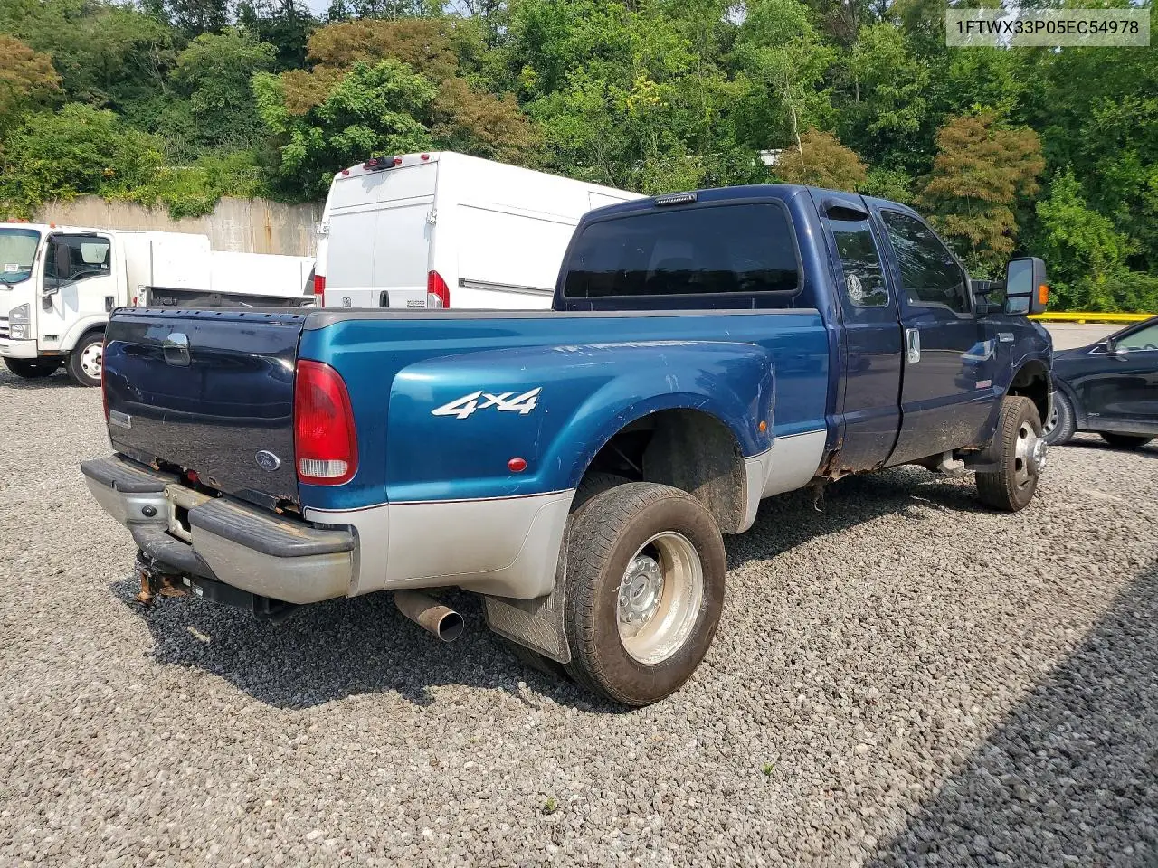 2005 Ford F350 Super Duty VIN: 1FTWX33P05EC54978 Lot: 61020186