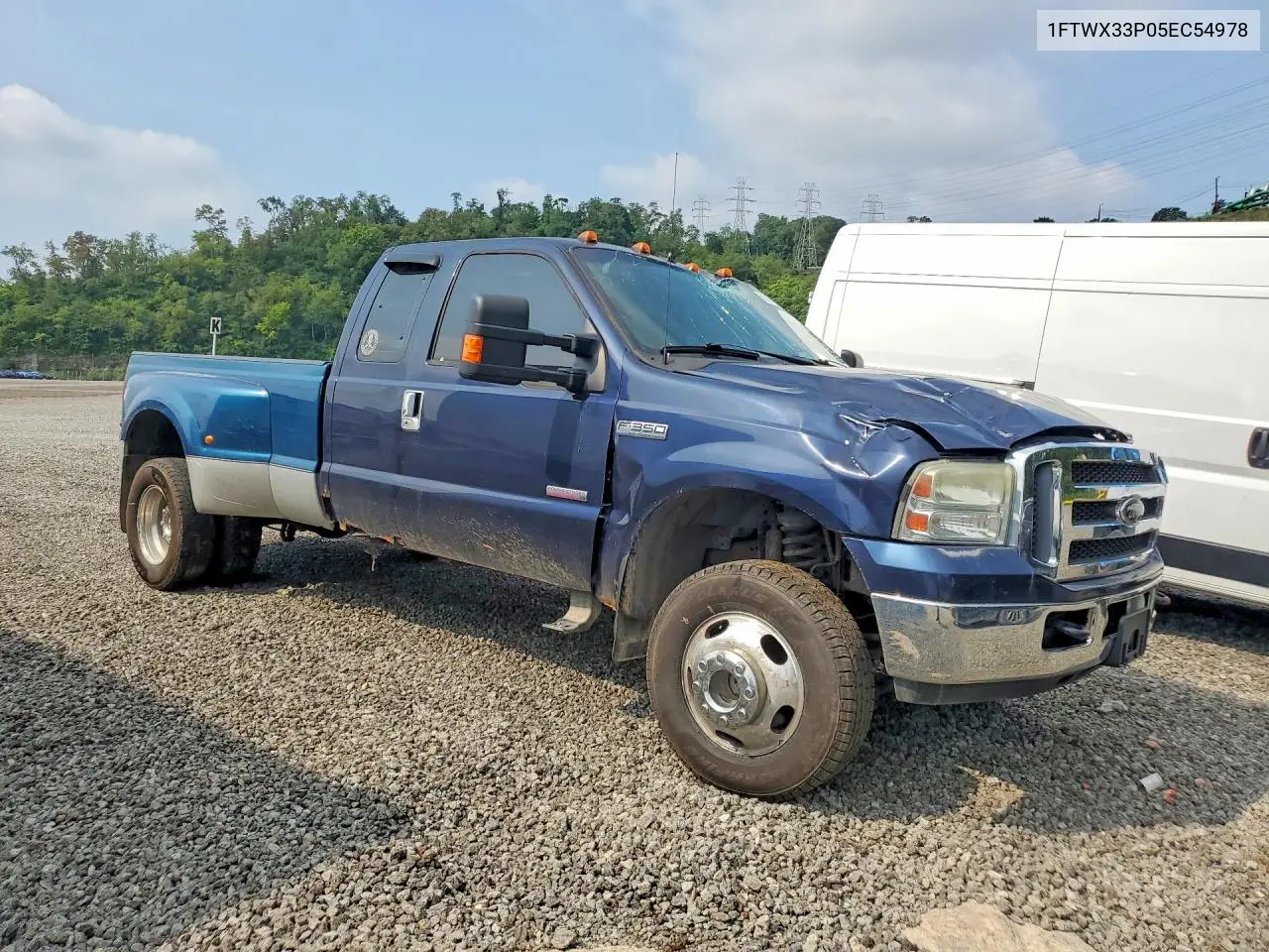 2005 Ford F350 Super Duty VIN: 1FTWX33P05EC54978 Lot: 61020186
