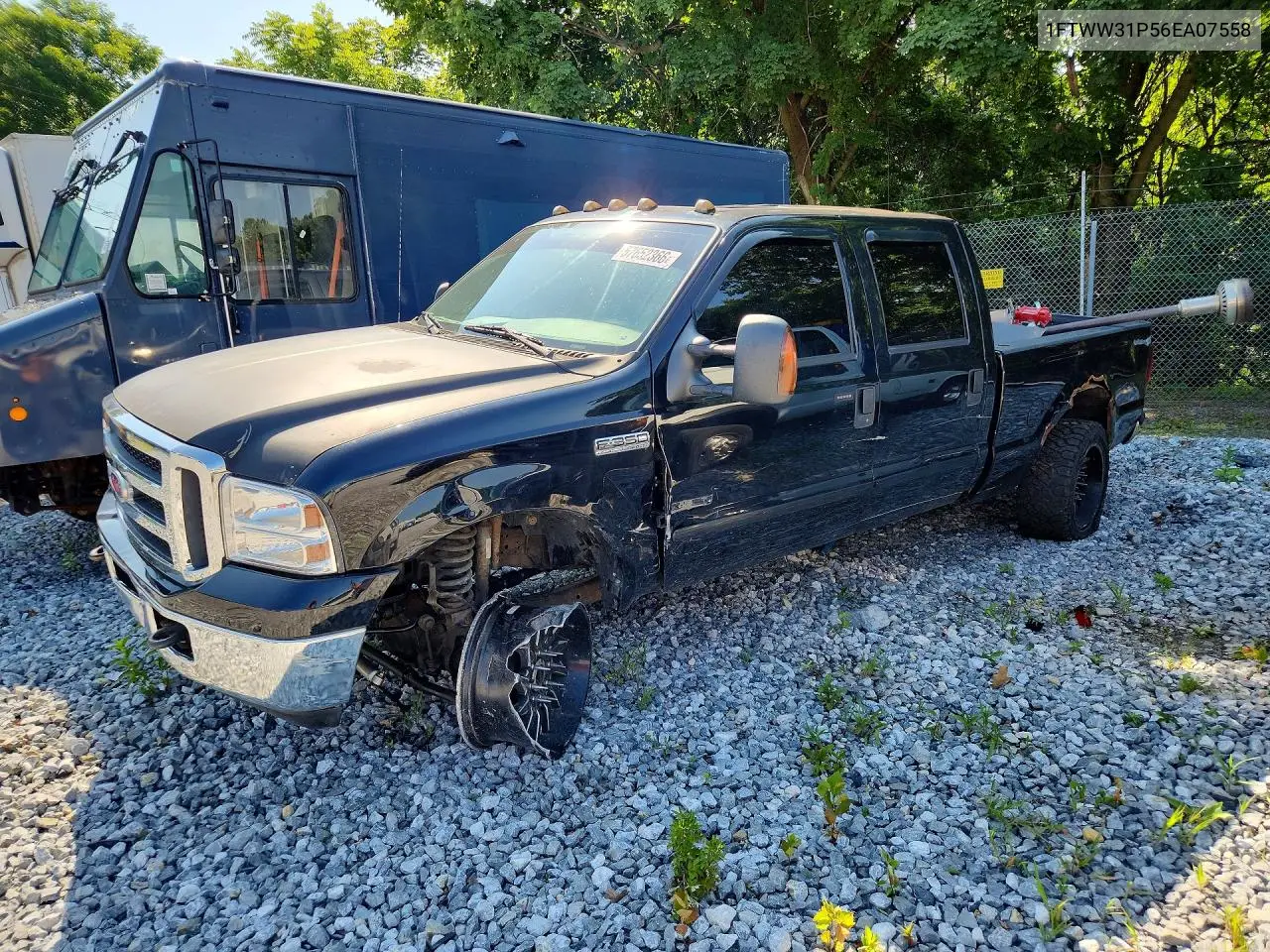 2006 Ford F350 Srw Super Duty VIN: 1FTWW31P56EA07558 Lot: 57652366
