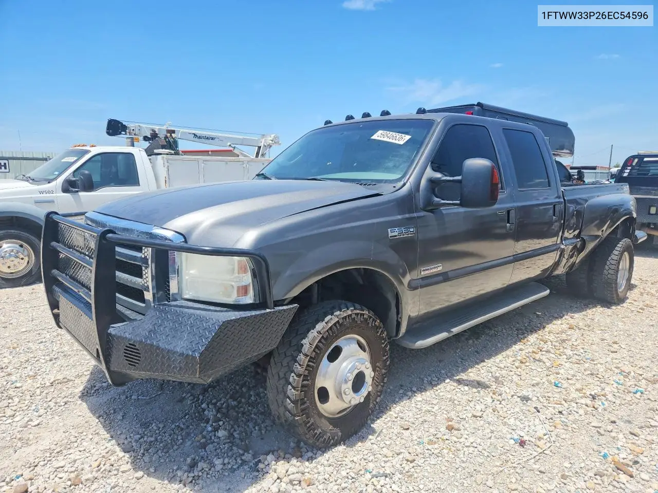 2006 Ford F350 Super Duty VIN: 1FTWW33P26EC54596 Lot: 59846636