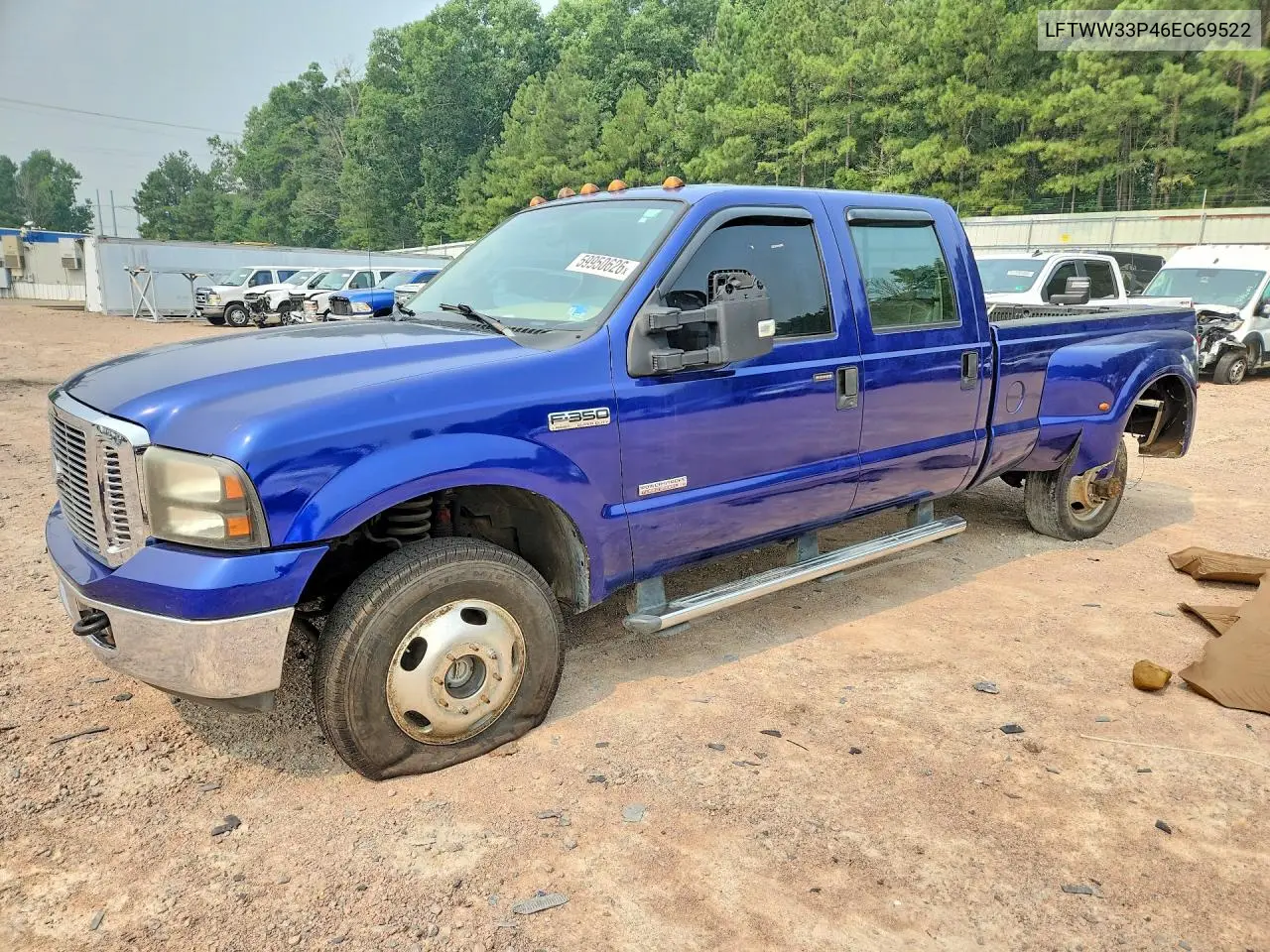 2006 Ford F350 Super Duty VIN: 1FTWW33P46EC69522 Lot: 59950626