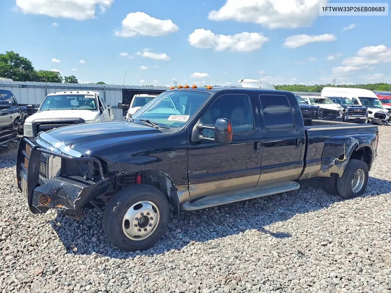 2006 Ford F350 Super Duty VIN: 1FTWW33P26EB08683 Lot: 60017216