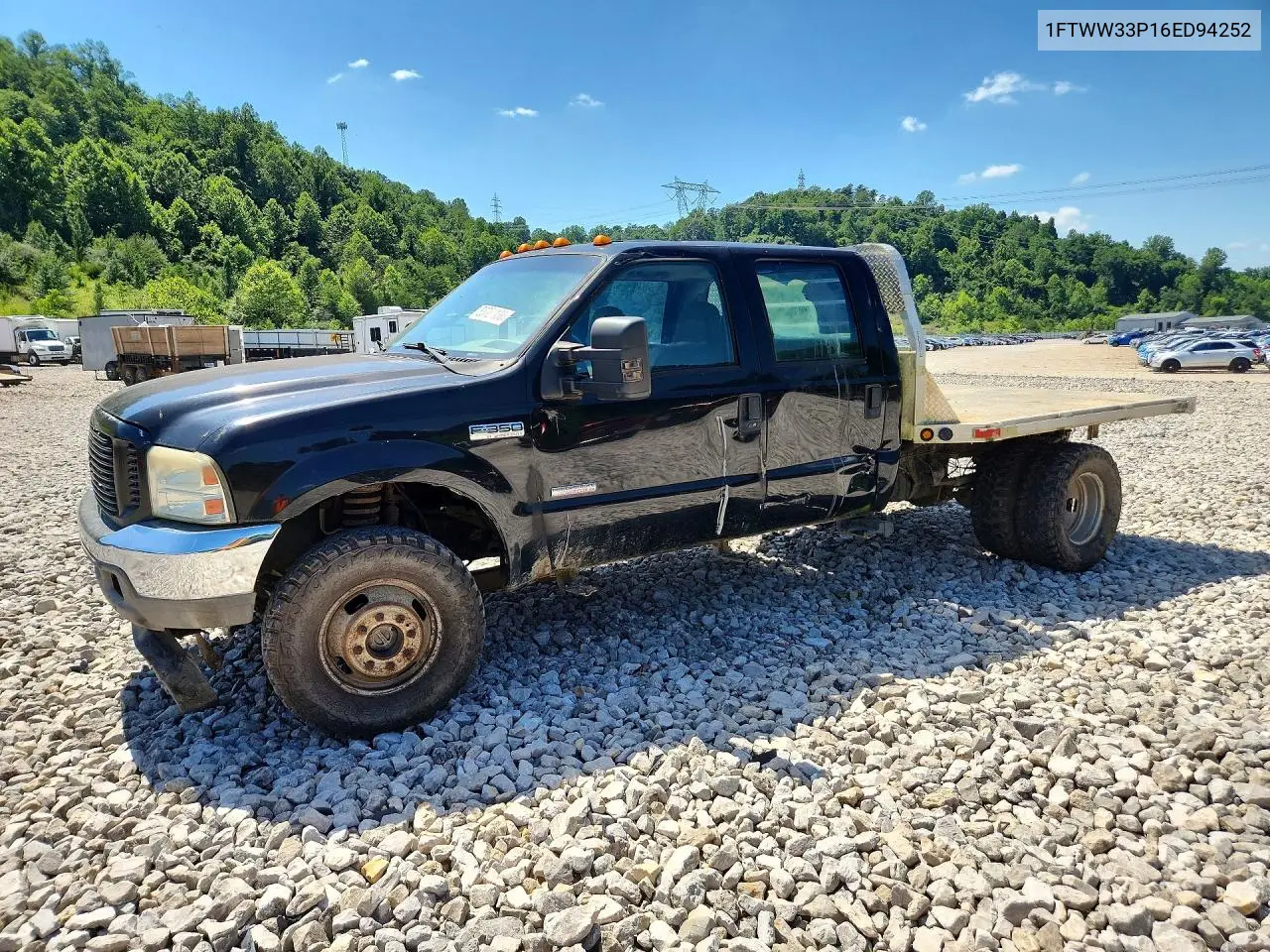 2006 Ford F350 Super Duty VIN: 1FTWW33P16ED94252 Lot: 60721136