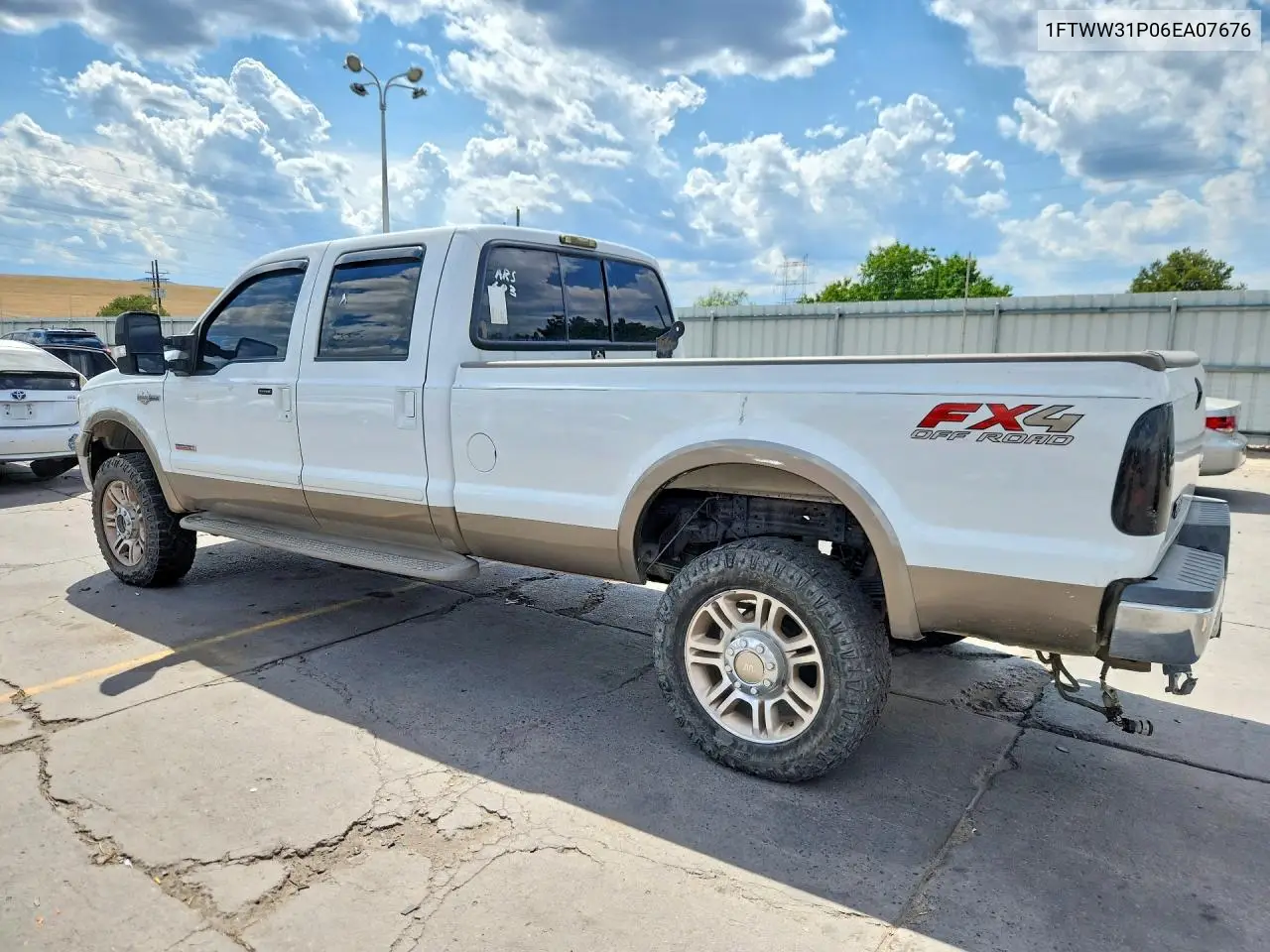 2006 Ford F350 Srw Super Duty VIN: 1FTWW31P06EA07676 Lot: 61373246