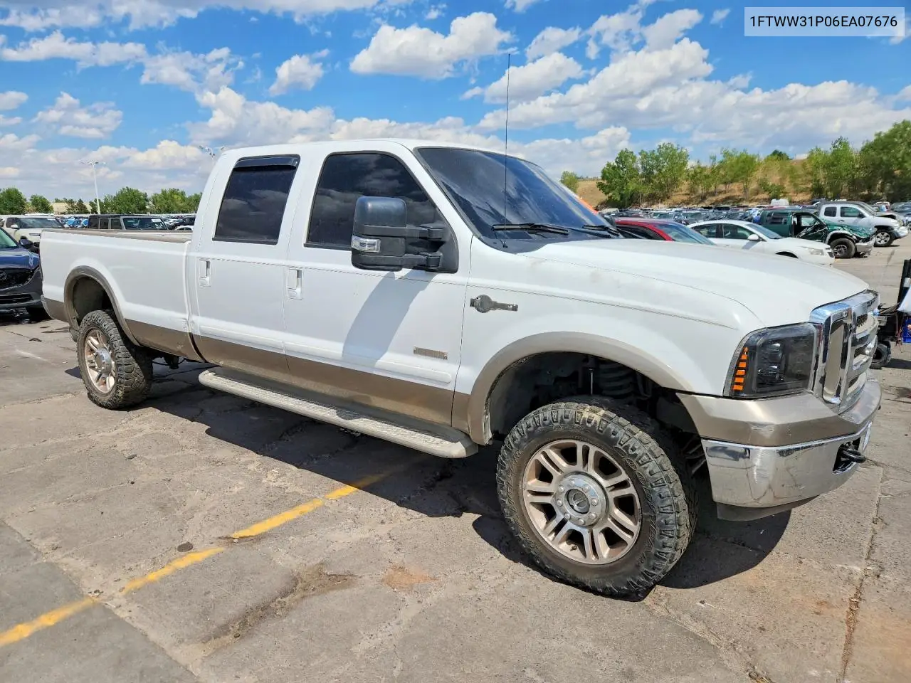 2006 Ford F350 Srw Super Duty VIN: 1FTWW31P06EA07676 Lot: 61373246