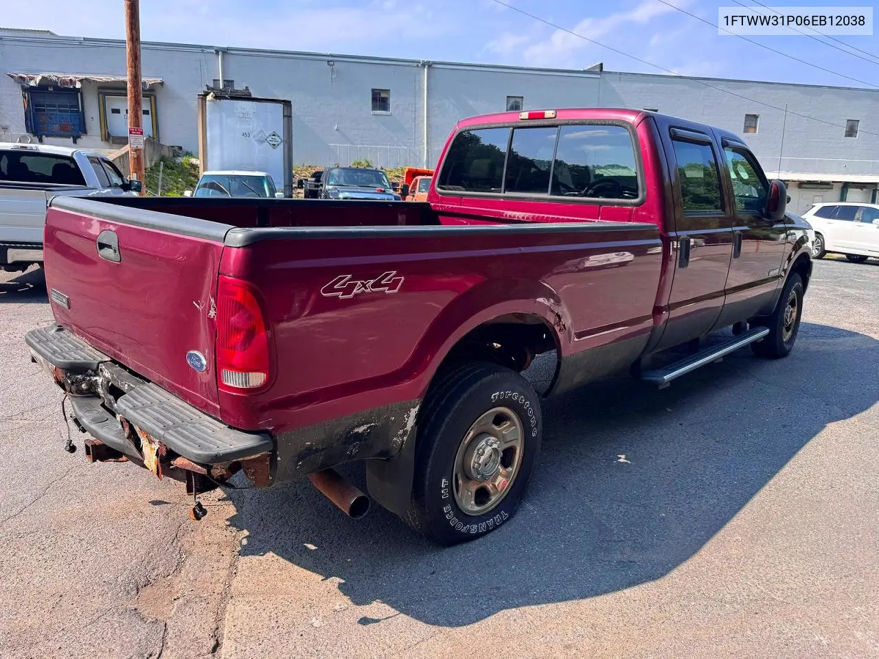 2006 Ford F350 Srw S VIN: 1FTWW31P06EB12038 Lot: 61515116