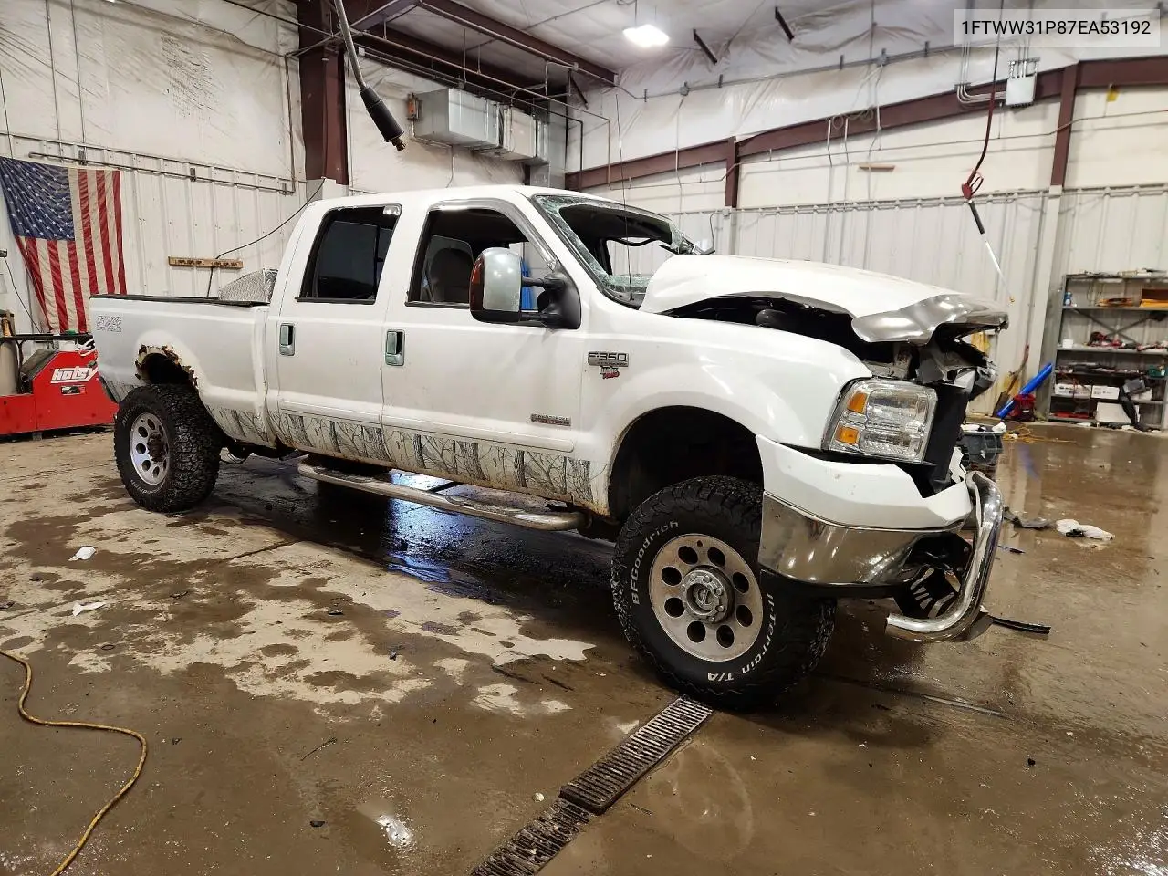 2007 Ford F350 Srw Super Duty VIN: 1FTWW31P87EA53192 Lot: 78169985