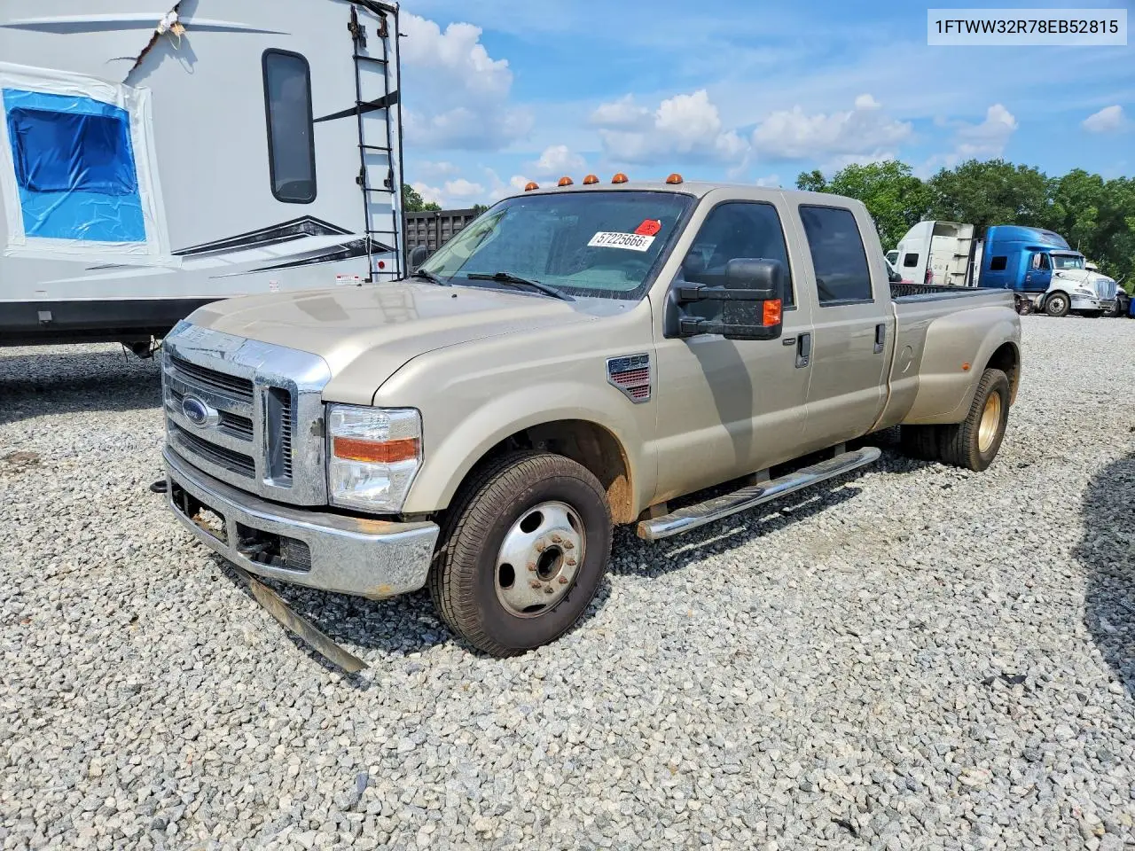 2008 Ford F350 Super Duty VIN: 1FTWW32R78EB52815 Lot: 57225666