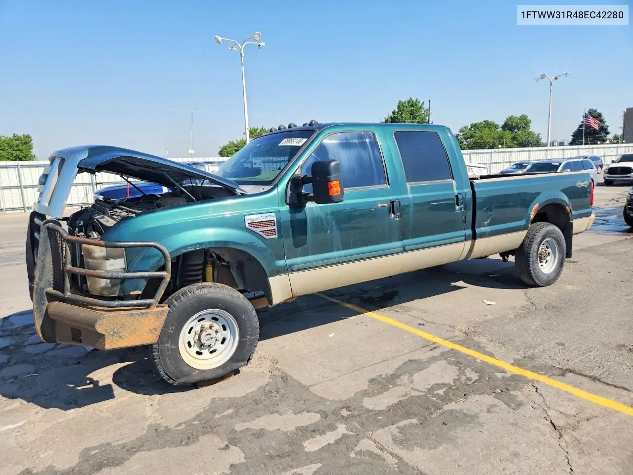 2008 Ford F350 Srw Super Duty VIN: 1FTWW31R48EC42280 Lot: 58969146