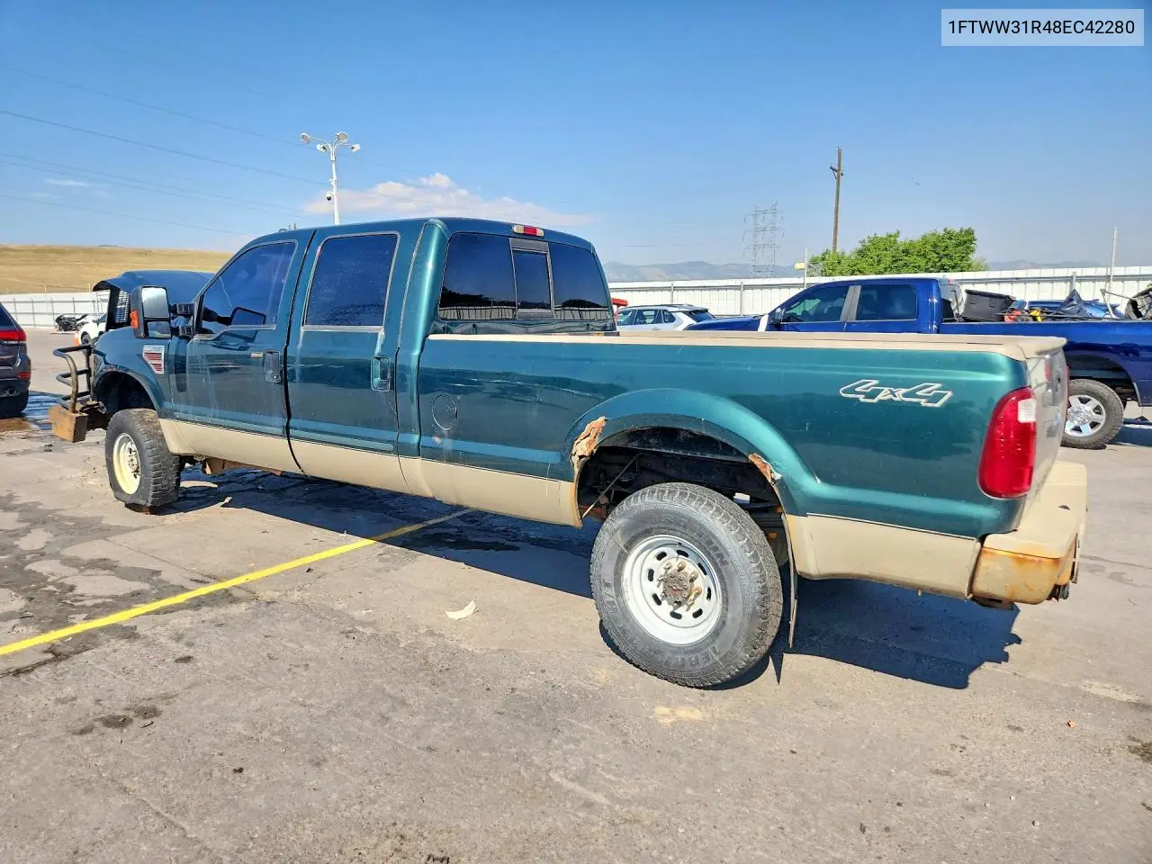 2008 Ford F350 Srw Super Duty VIN: 1FTWW31R48EC42280 Lot: 58969146