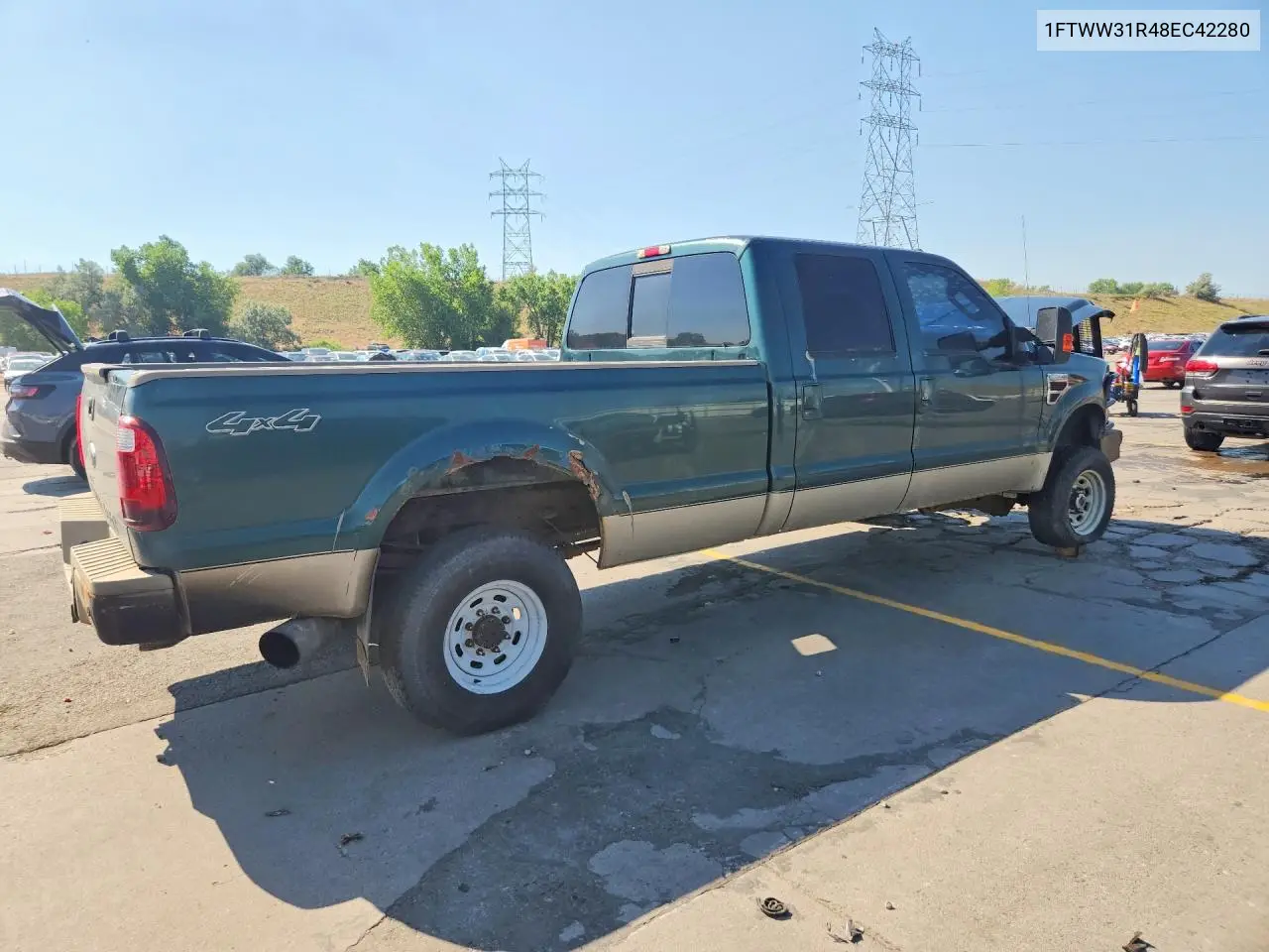 2008 Ford F350 Srw Super Duty VIN: 1FTWW31R48EC42280 Lot: 58969146