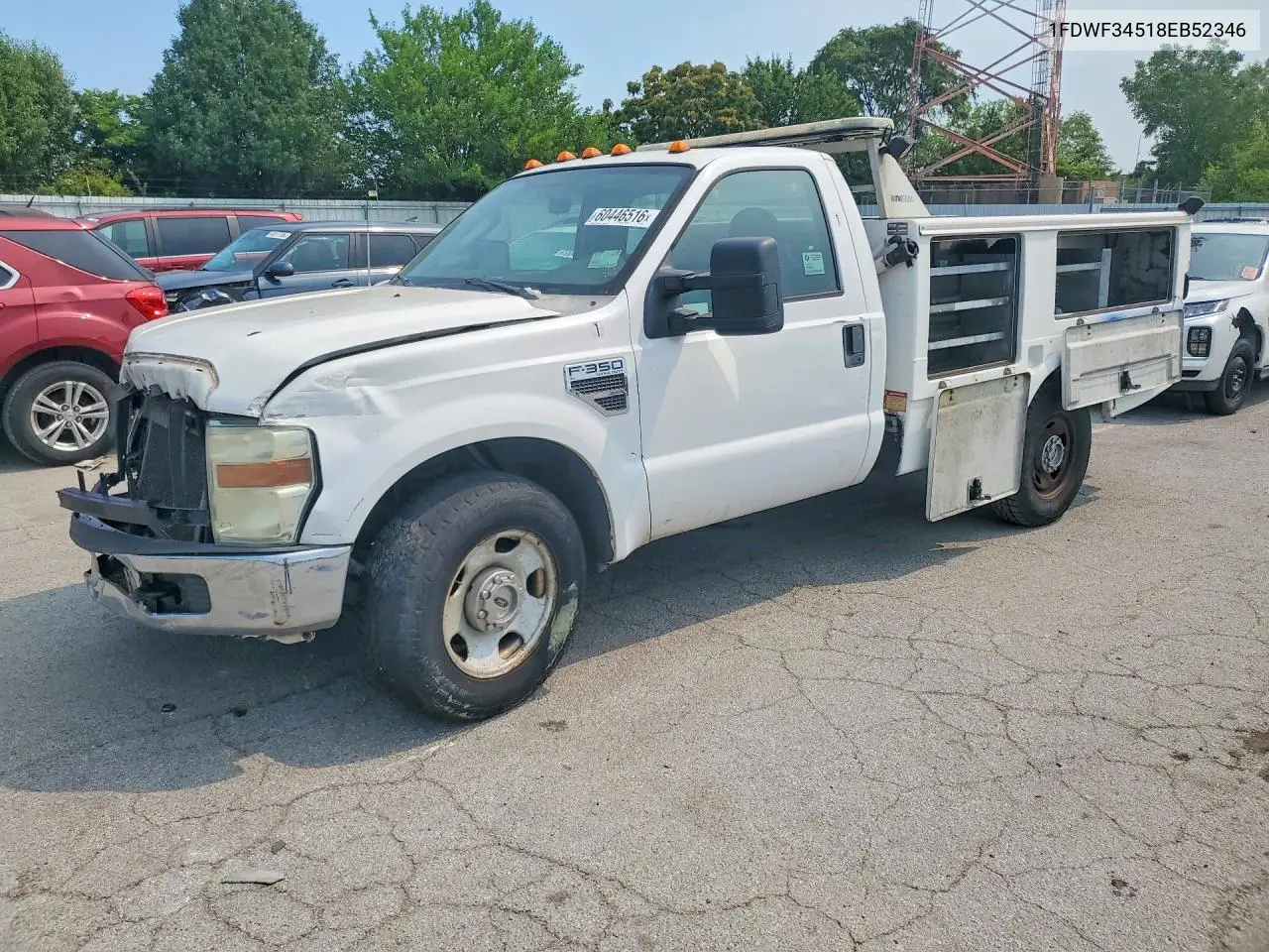 2008 Ford F350 Super Duty VIN: 1FDWF34518EB52346 Lot: 60446516