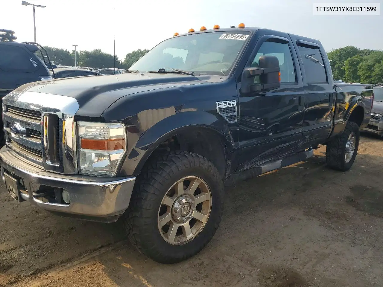2008 Ford F350 Srw Super Duty VIN: 1FTSW31YX8EB11599 Lot: 60754666